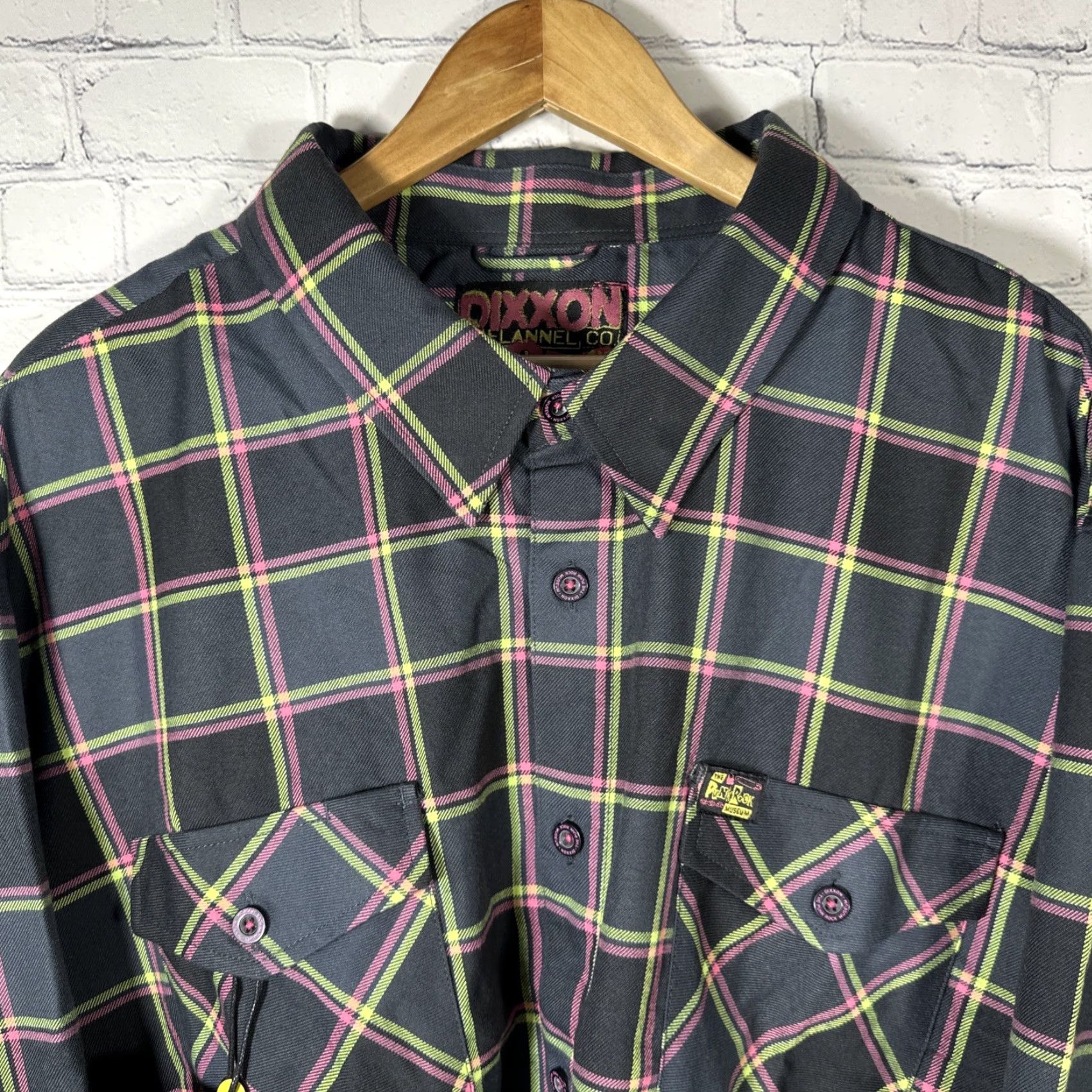 Vintage Dixxon Flannel x Punk Rock Museum Men 4XL Collab Plaid Button-Up Shirt NEW Size US XXL / EU 58 / 5 - 4 Thumbnail