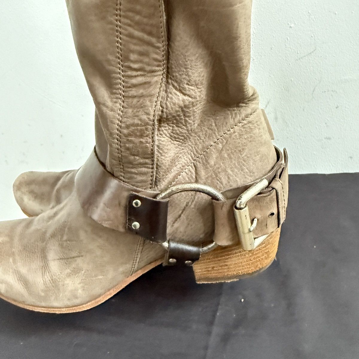 VIC MATI Vic Matie Lamb Leather Cow Boy Ankle Boots Size US 7 / IT 37 - 10 Thumbnail