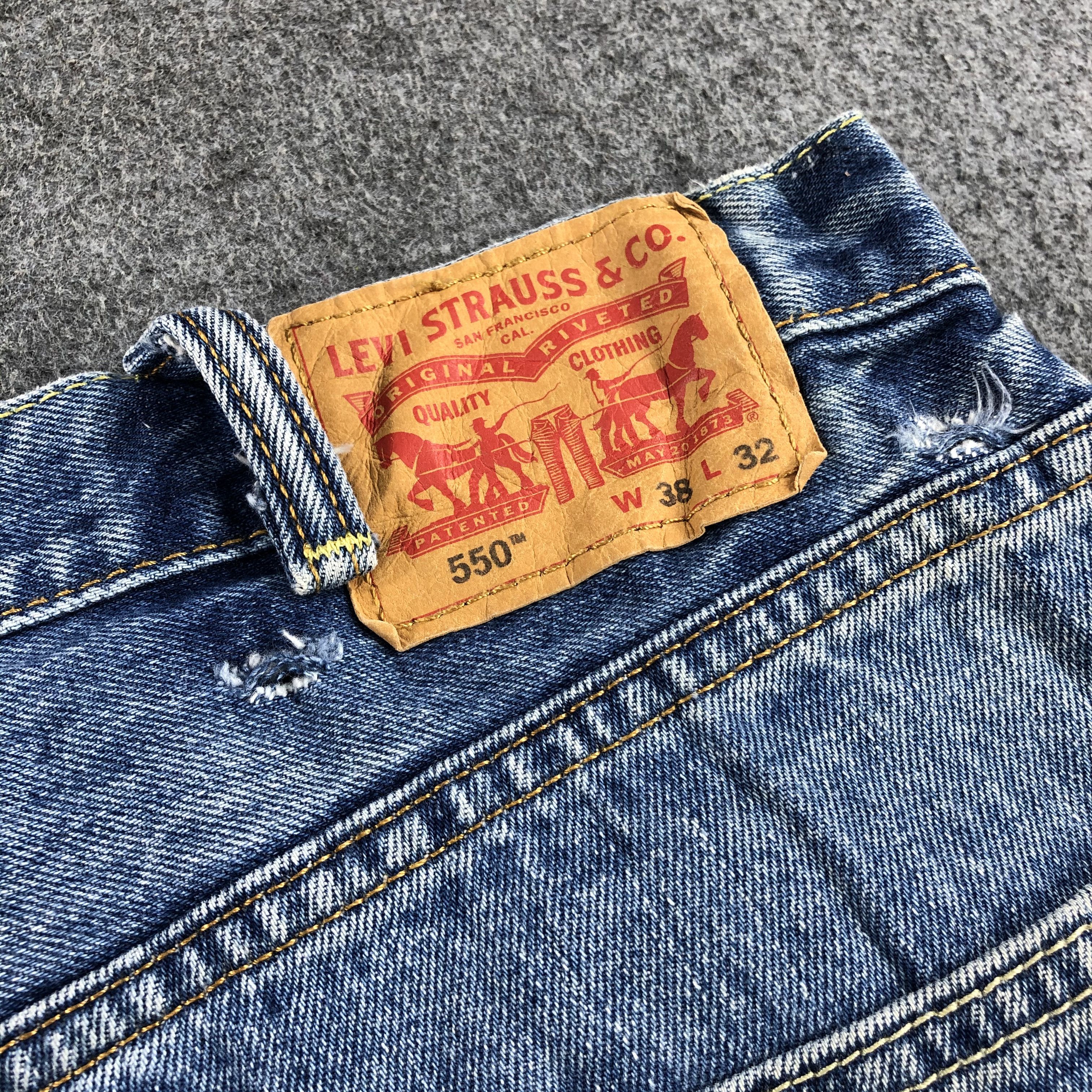 Levi's Vintage Blue Wash Levis 550 Jeans-J2235 Size US 38 / EU 54 - 5 Thumbnail