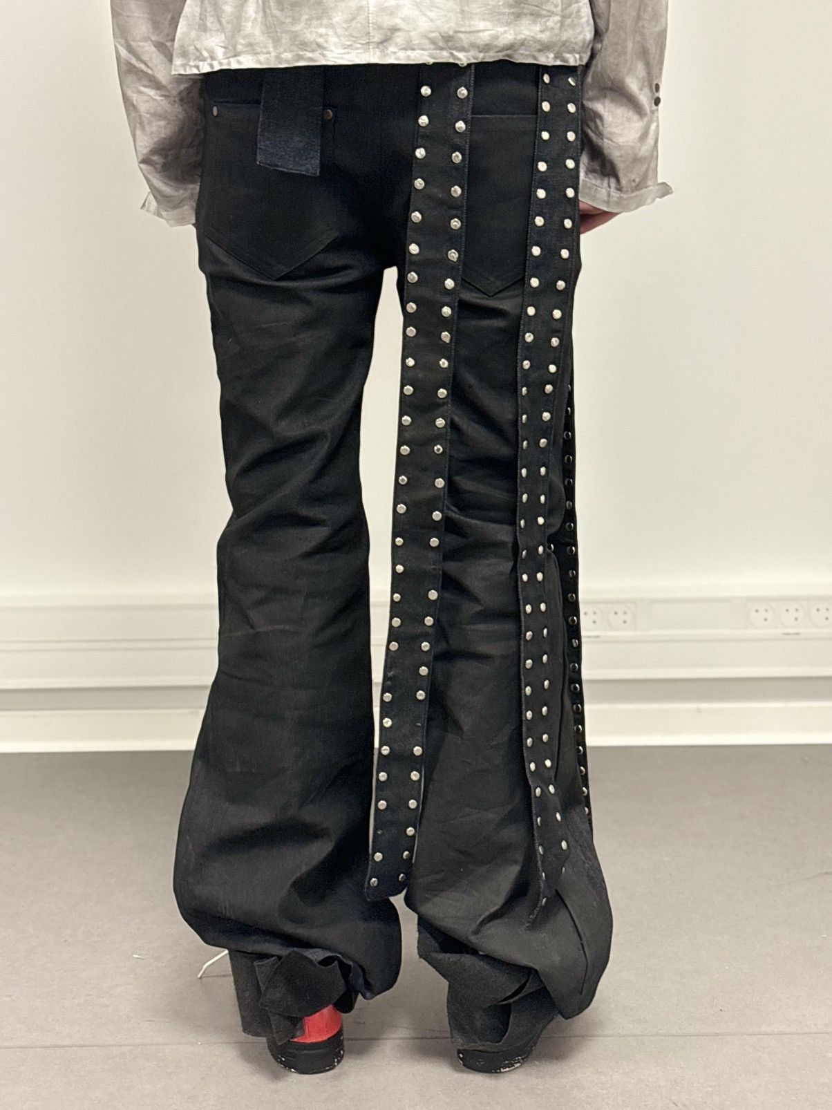 Other Black waxed flared jeans ( bootcut) Size US 26 / EU 42 - 4 Thumbnail