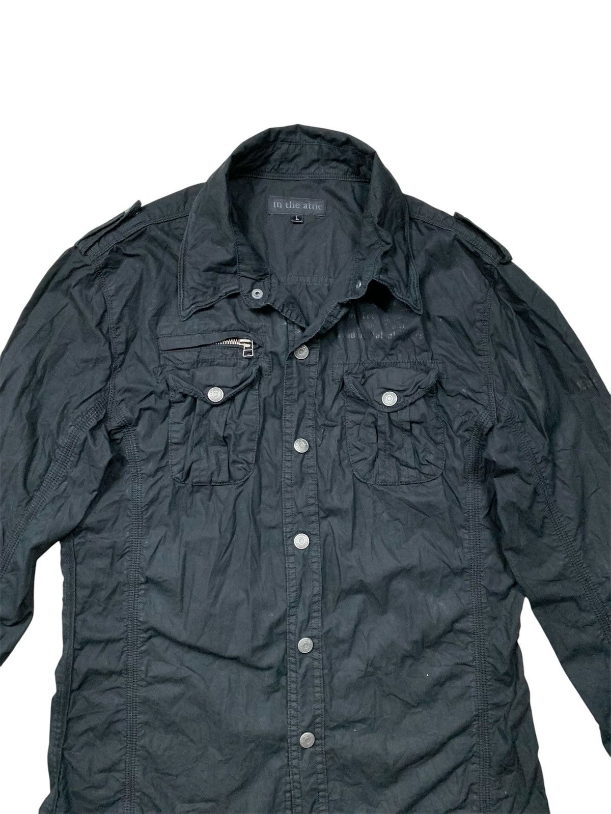 In The Attic IN THE ATTIC button up military style shirt Size US L / EU 52-54 / 3 - 4 Thumbnail