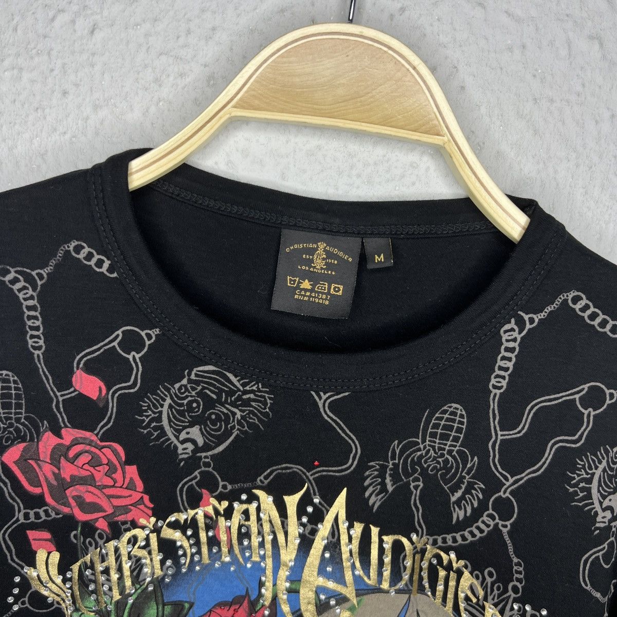 Christian Audigier Ed Hardy Christian Audigier Love Kills Skull AOP T-Shirt Y2K Size US M / EU 48-50 / 2 - 6 Thumbnail