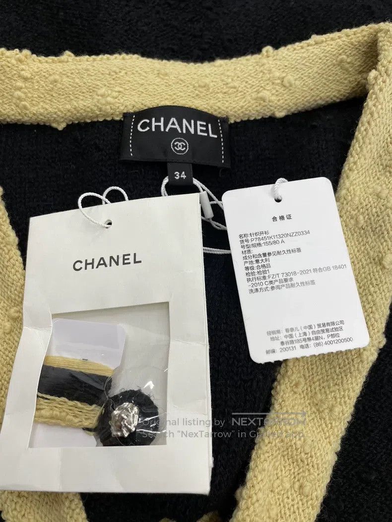 Chanel Chanel 24K yellow stitched black vest jacket Size XXS / US 00 / IT 34 - 5 Thumbnail
