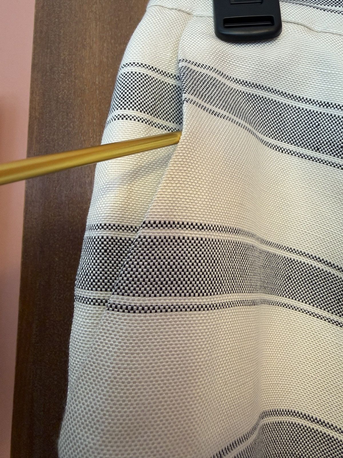 J.Crew J.Crew Women’s Salon Creme Grey Striped Linen Silk Skirt Size 26" / US 2 / IT 38 - 4 Thumbnail