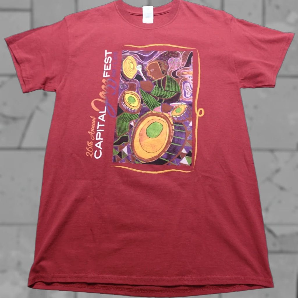 Doublet **Jazz Festival Red T-Shirt Medium Double-Sided** User: Vintage Capital Jazz Festival Red T-Shirt Medium Double-Sided Size US M / EU 48-50 / 2 - 1 Thumbnail