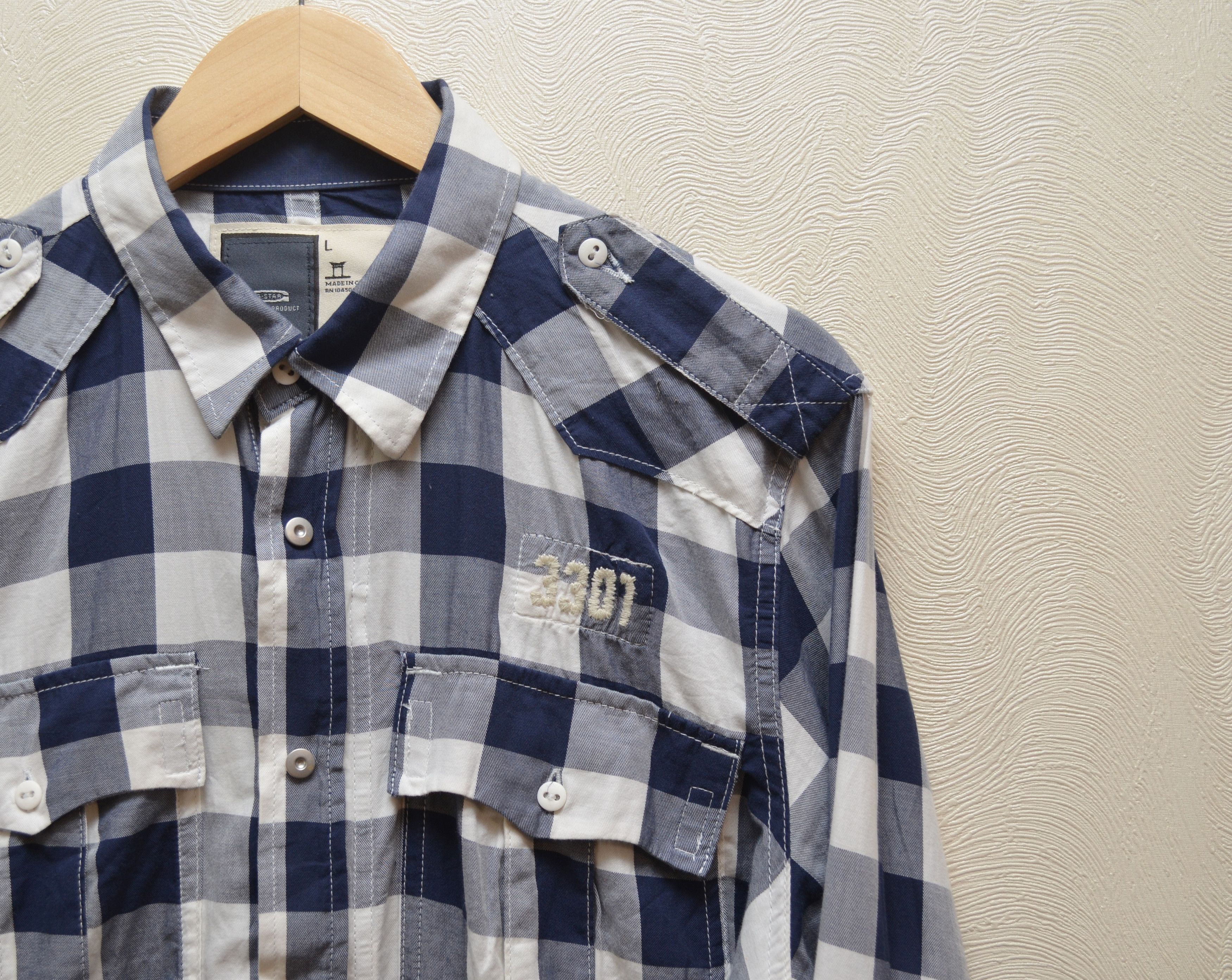 G-Star G-STAR New Gould Army Zip Shirt Check Size L Size US L / EU 52-54 / 3 - 3 Thumbnail