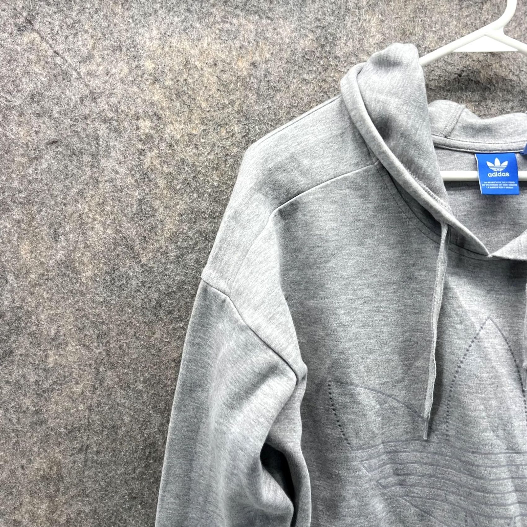 Adidas Adidas Sweater Women Small Gray Hoodie Sweatshirt Pullover Trefoil Original Size S / US 4 / IT 40 - 3 Thumbnail