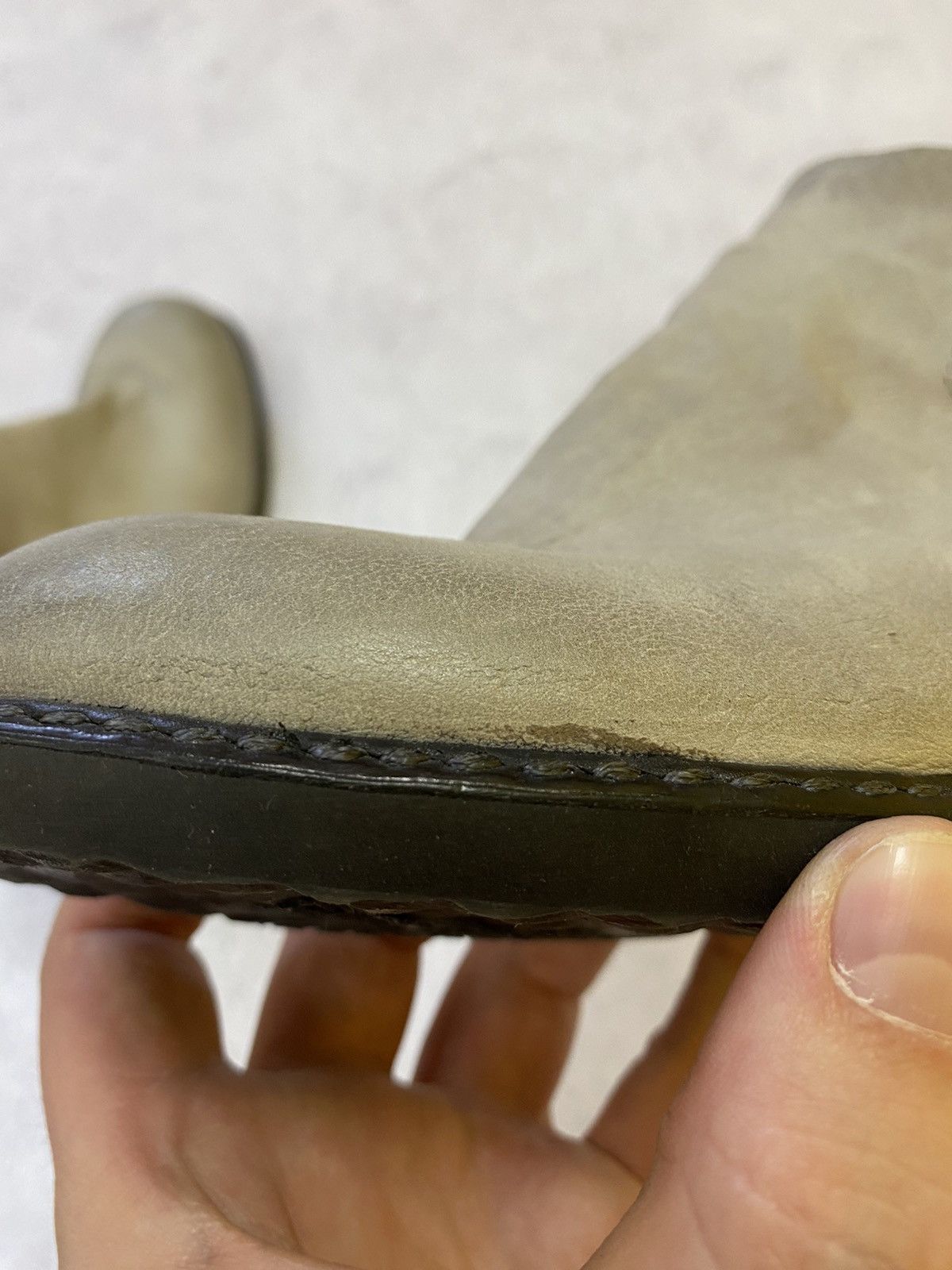A.S.98 Womens A.S. 98 Distressed Grey Leather Shoes Size 38 Size US 8 / IT 38 - 13 Thumbnail