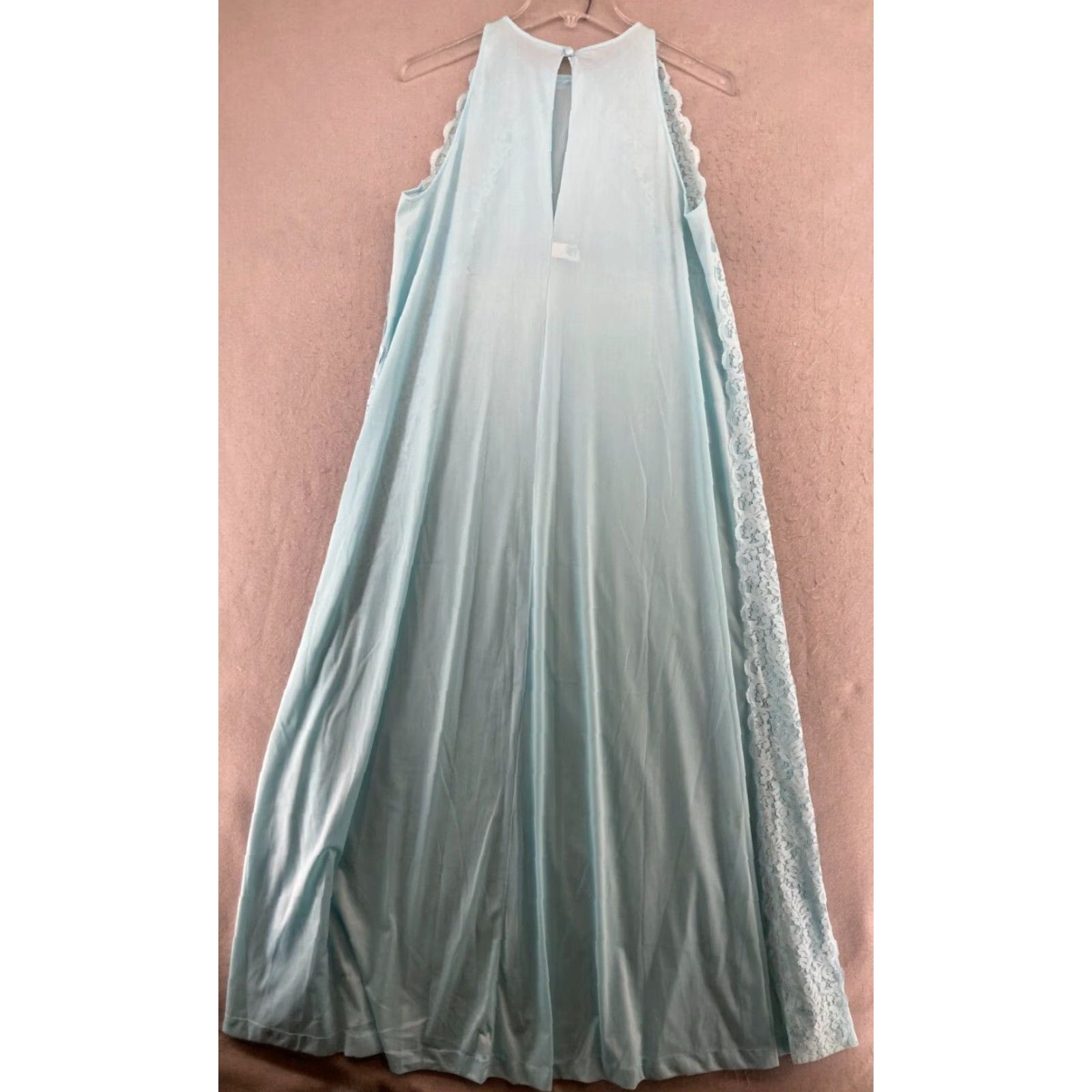 Vintage VINTAGE Vanity Fair Maxi Dress Small Blue 1970s Eveningwear Womens Size XXS / US 00 / IT 34 - 7 Thumbnail