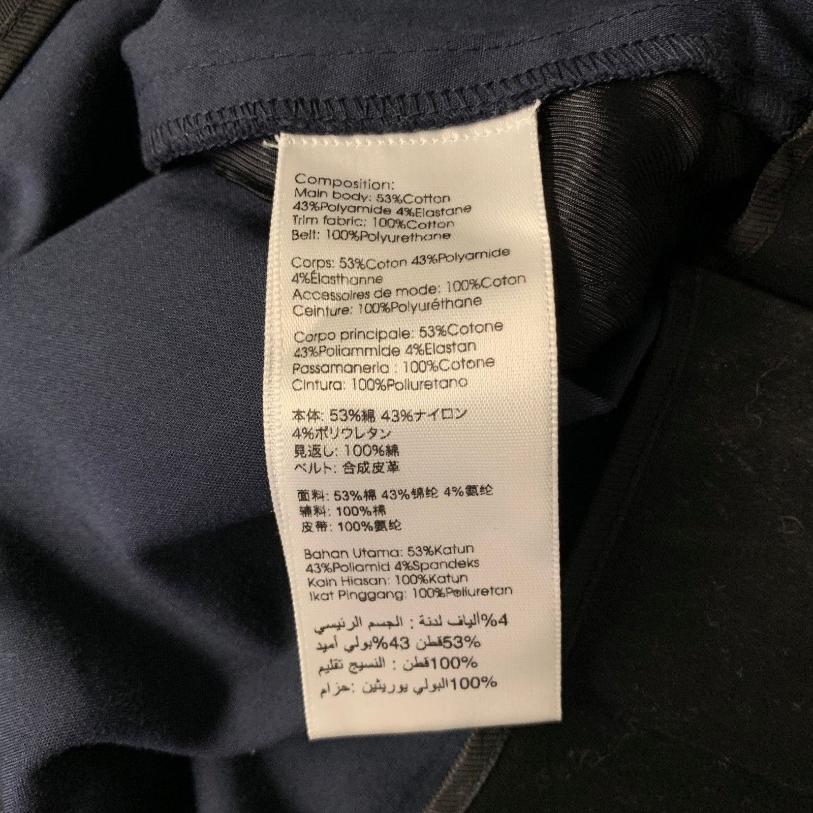 3.1 Phillip Lim PHILLIP LIM Size 6 Navy Black Trouser Belted Pants Size US 31 - 7 Thumbnail