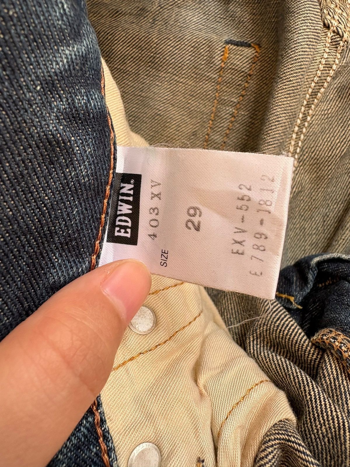Edwin Exclusive Vintage Edwin Mud Wash Distressed Loose Jeans Size US 31 - 10 Thumbnail