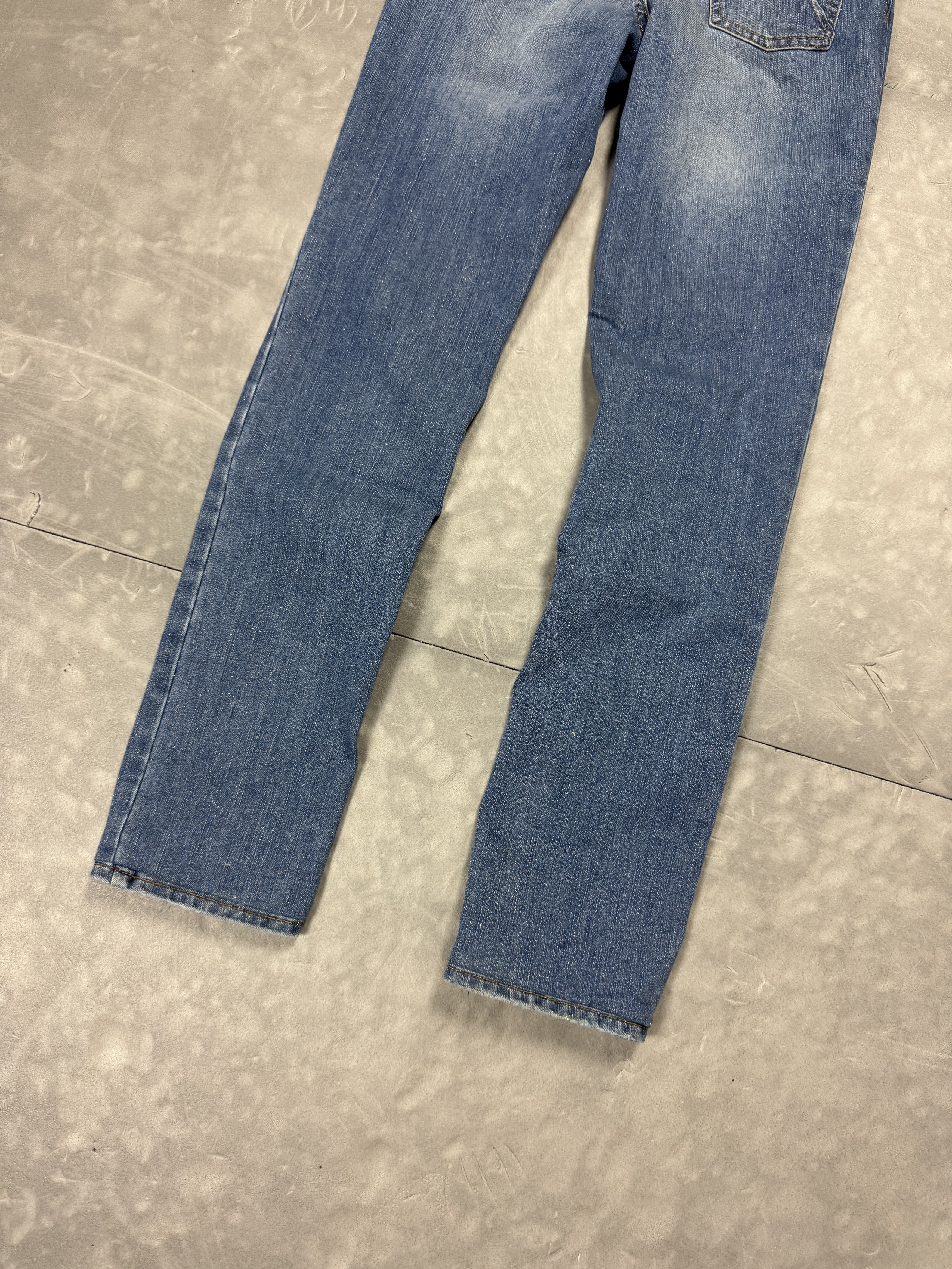 John Galliano × Vintage John Galliano denim jeans streetwear retro glitter y2k Size 28" / US 6 / IT 42 - 9 Thumbnail