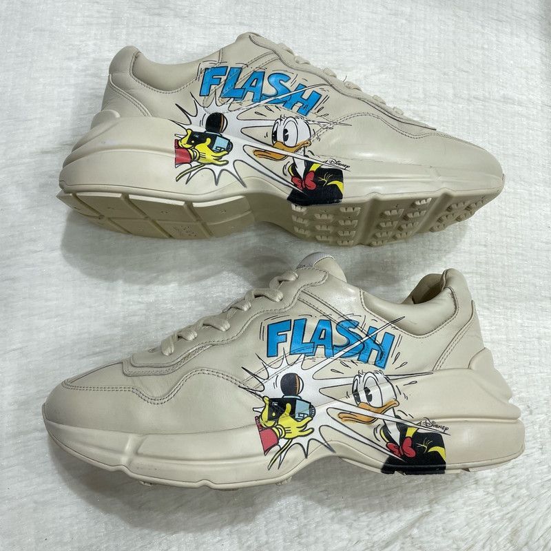 Gucci Gucci Rhyton Donald Duck Sneakers for Men - Size US 8 / EU 41 - 2 Thumbnail