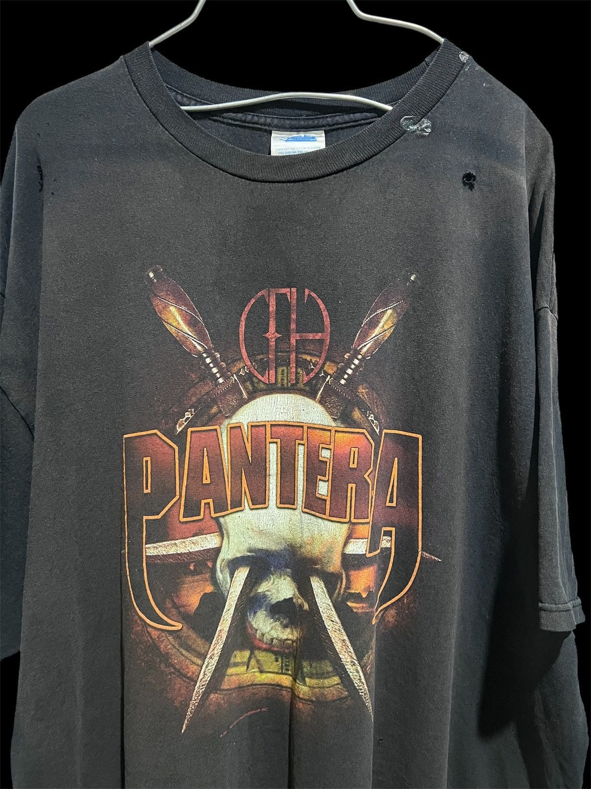 Band Tees Vintage Y2K Pantera Thrashed Faded Tee 2XL Groove metal Size US XXL / EU 58 / 5 - 2 Thumbnail