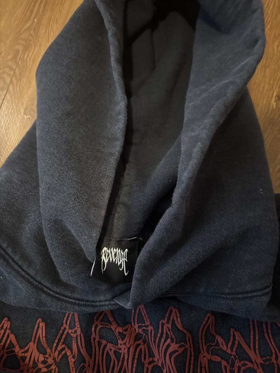 Revenge Revenge Black Skeleton Graphic Hoodie Red Gothic Logo XXL Size US XL / EU 56 / 4 - 2 Thumbnail