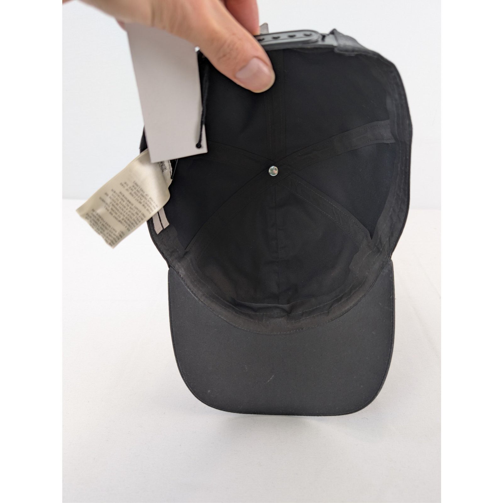 Rick Owens o1rshd1 Size: M / Logo Canvas Baseball Cap / Hat Black/Pearl Size ONE SIZE - 9 Thumbnail