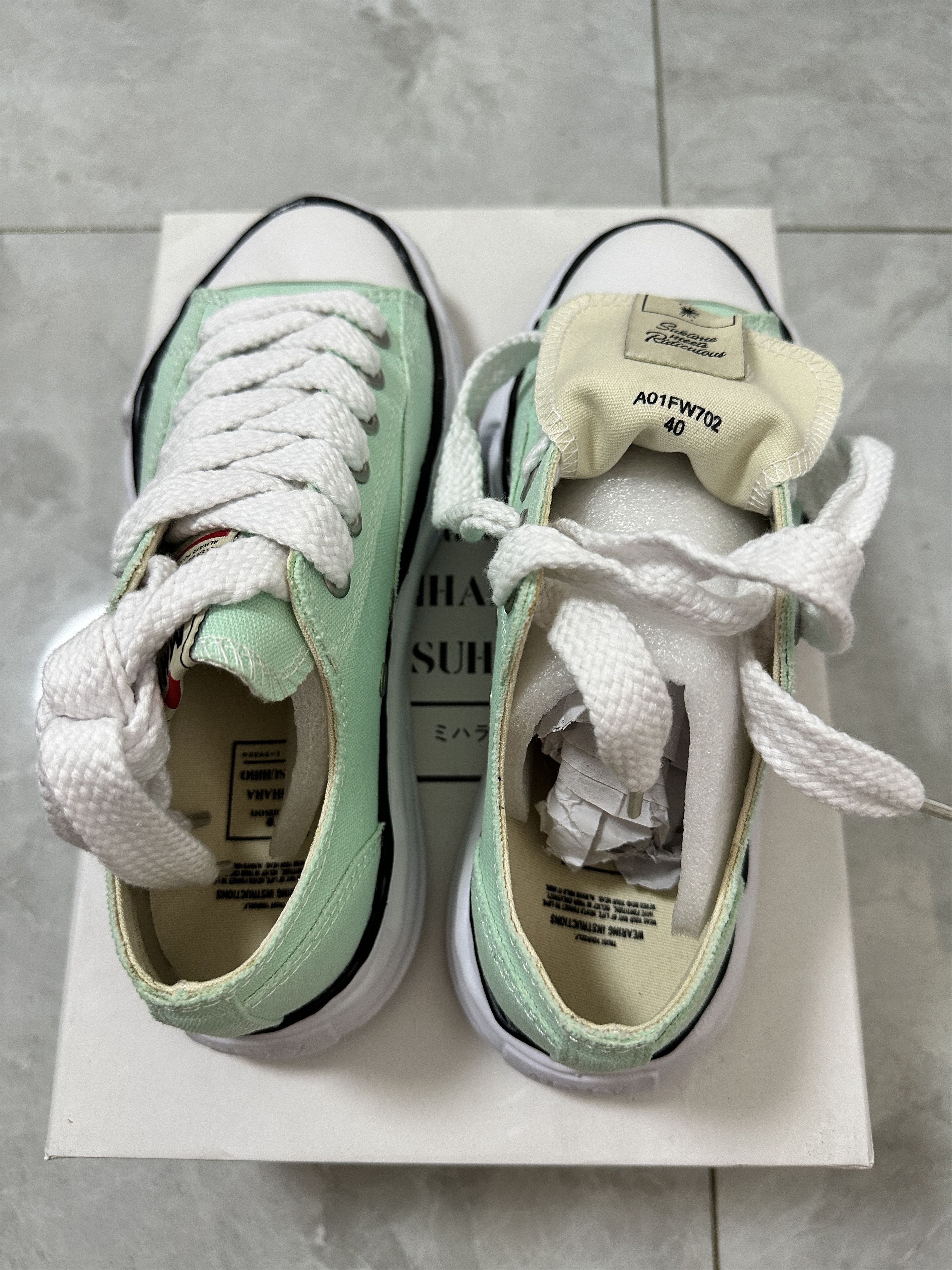 Maison MIHARA YASUHIRO Maison MIHARA YASUHIRO Low-top Sneakers in Light Blue Size US 7 / EU 40 - 4 Thumbnail