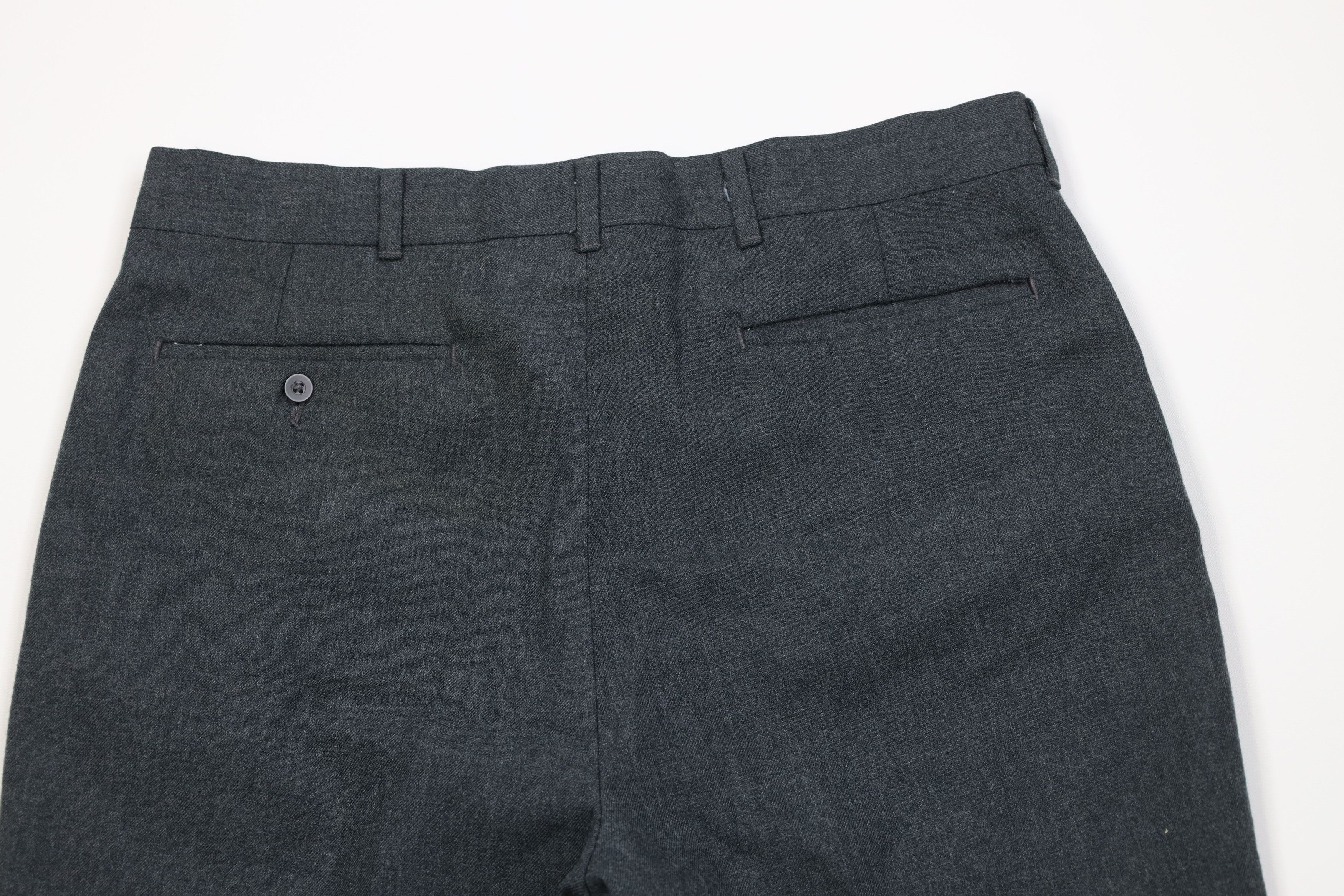Vintage Vintage 70s Streetwear Gabardine Blend Knit Chino Pants Gray Size US 32 / EU 48 - 11 Thumbnail