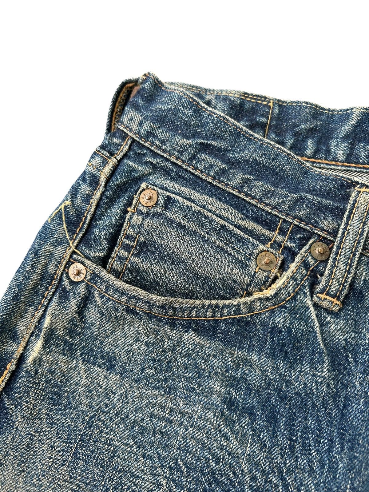 Kapital Thrashed Vintage Denime Selvedge Denim Jeans Size US 29 - 6 Thumbnail