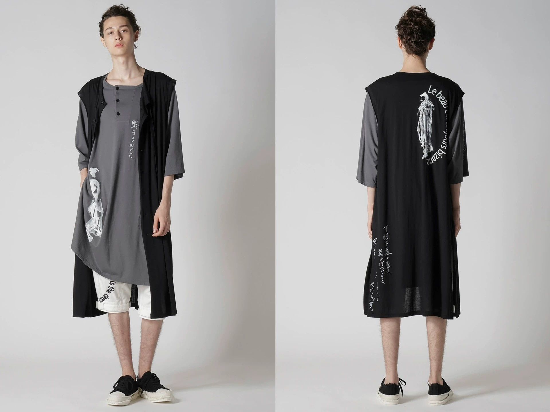 Yohji Yamamoto Yohji Yamamoto 25SS Sleeveless Printed Tunic Size US L / EU 52-54 / 3 - 4 Thumbnail