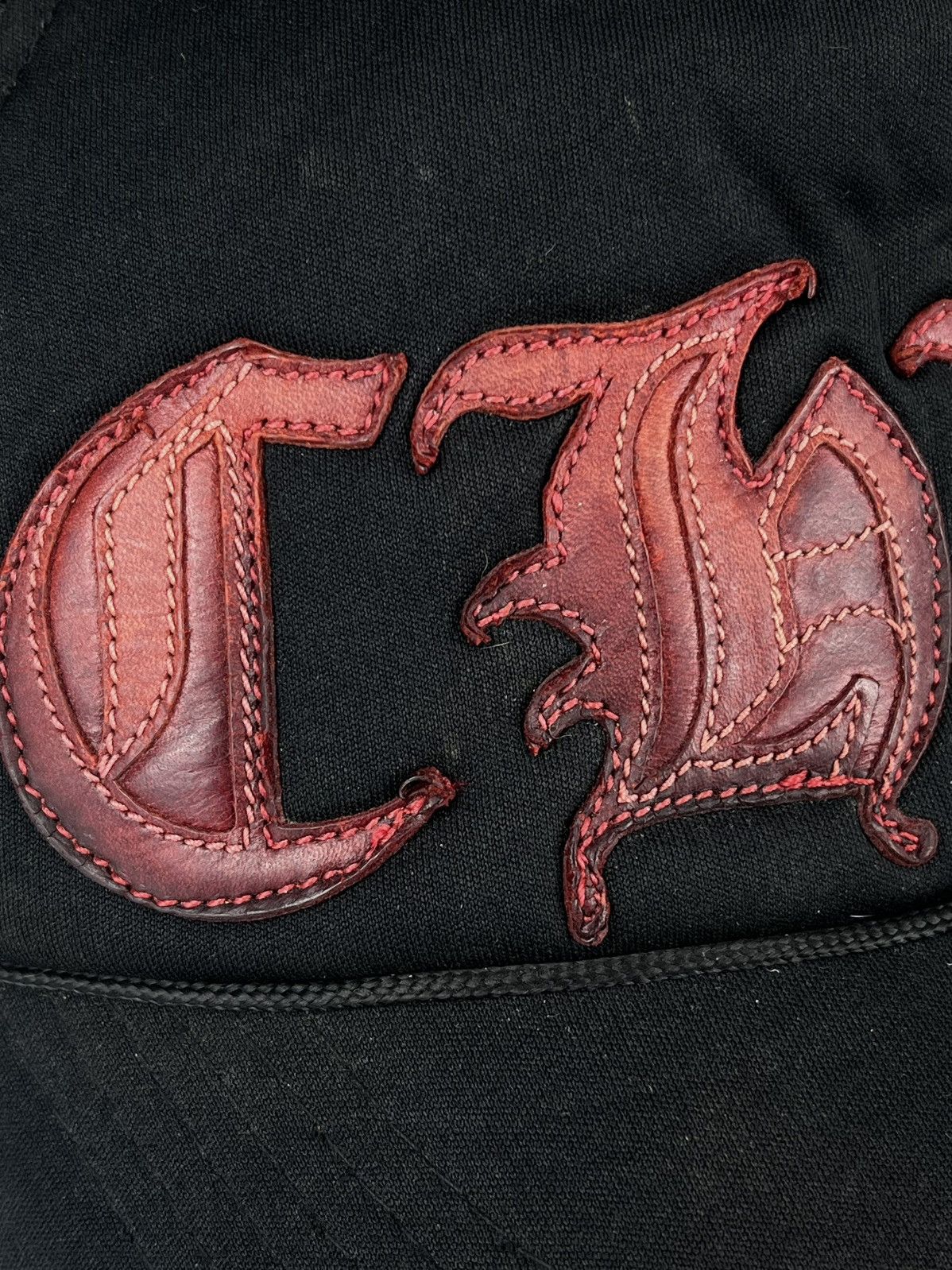 Chrome Hearts Chrome Hearts CH LA Los Angeles Leather Patch Trucker Hat Size ONE SIZE - 3 Thumbnail