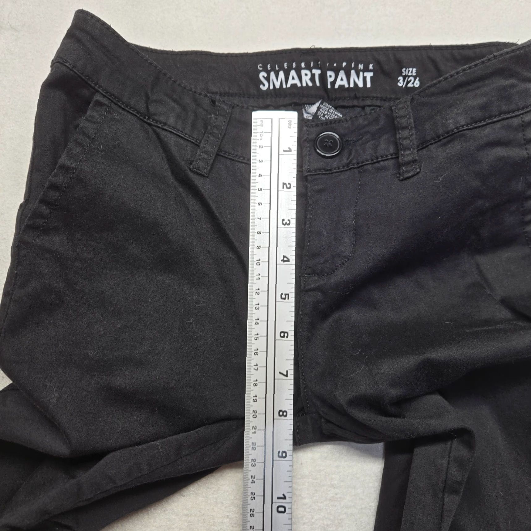 Vintage Celebrity Pink Pants Slim Straight Black Adult Women's Size 3/26 Size 28" / US 6 / IT 42 - 6 Thumbnail