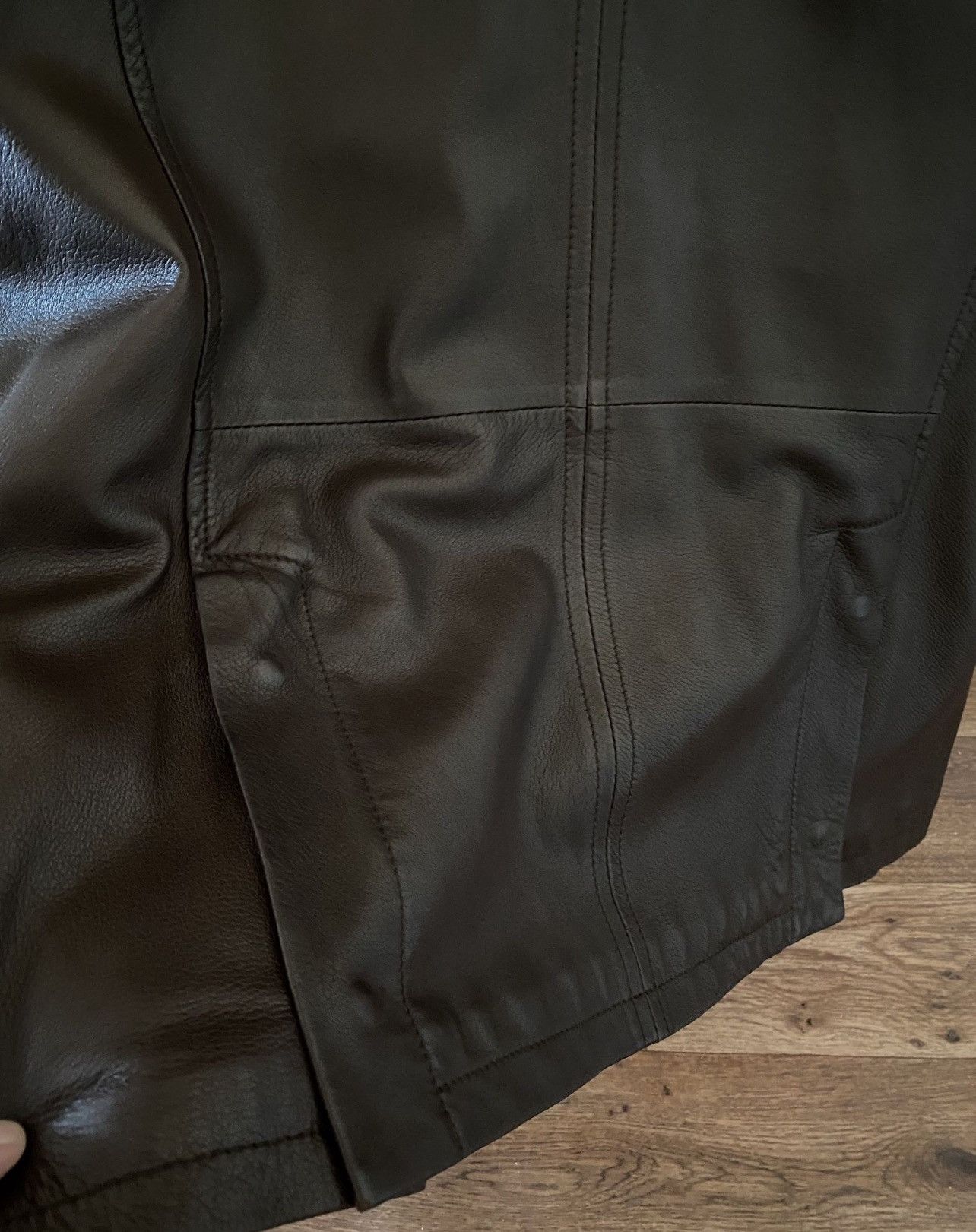 Burberry Burberry Black Leather Jacket Size US L / EU 52-54 / 3 - 6 Thumbnail