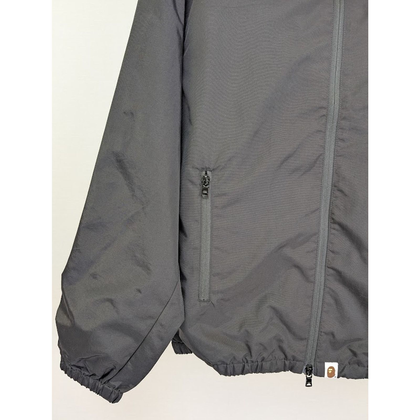Bape o1rshd1 Logo Windbreaker Jacket in Black Size US L / EU 52-54 / 3 - 6 Thumbnail