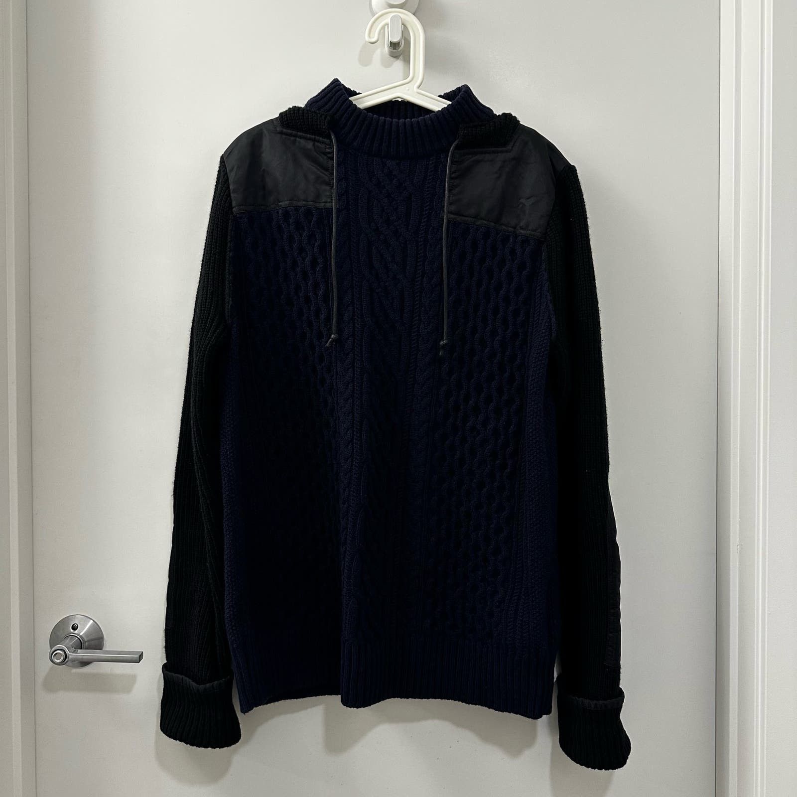 Sacai Sacai 18AW Wool Nylon Blend Sweater, Size 2 Size US M / EU 48-50 / 2 - 2 Thumbnail