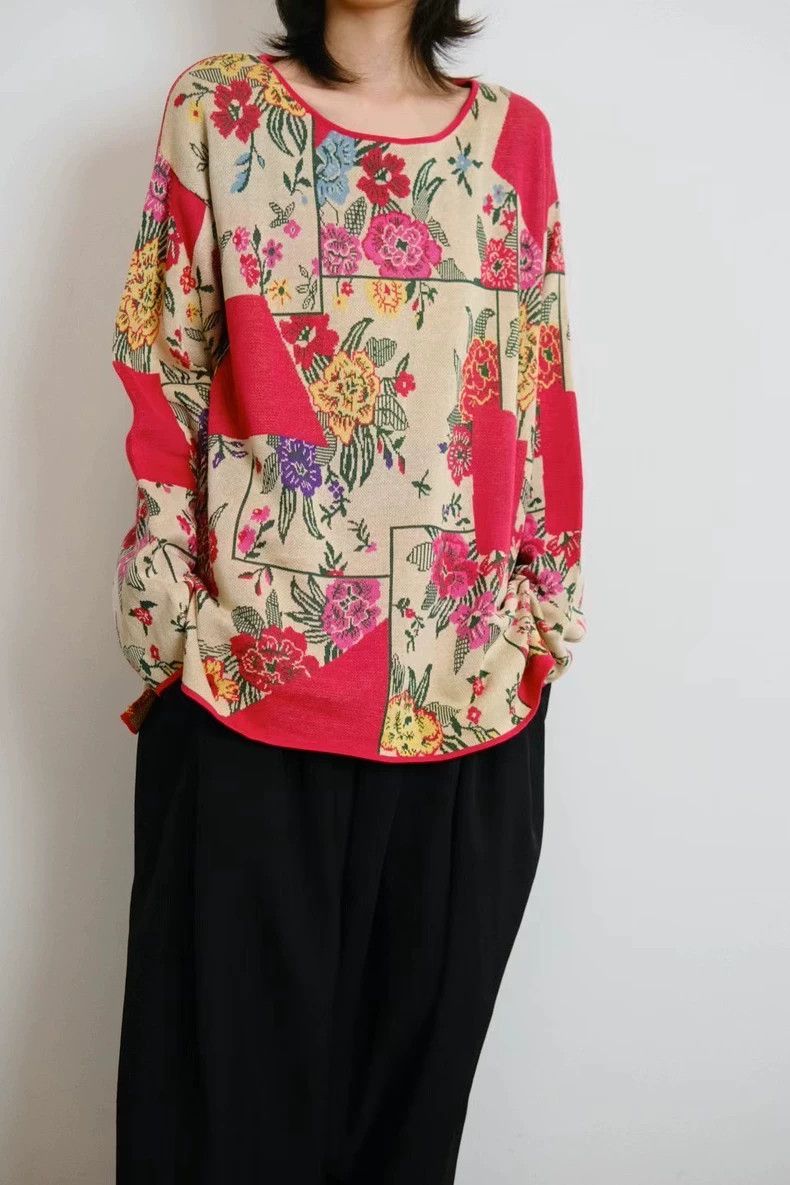 Kenzo KENZO Floral sweater Size S / US 4 / IT 40 - 3 Thumbnail