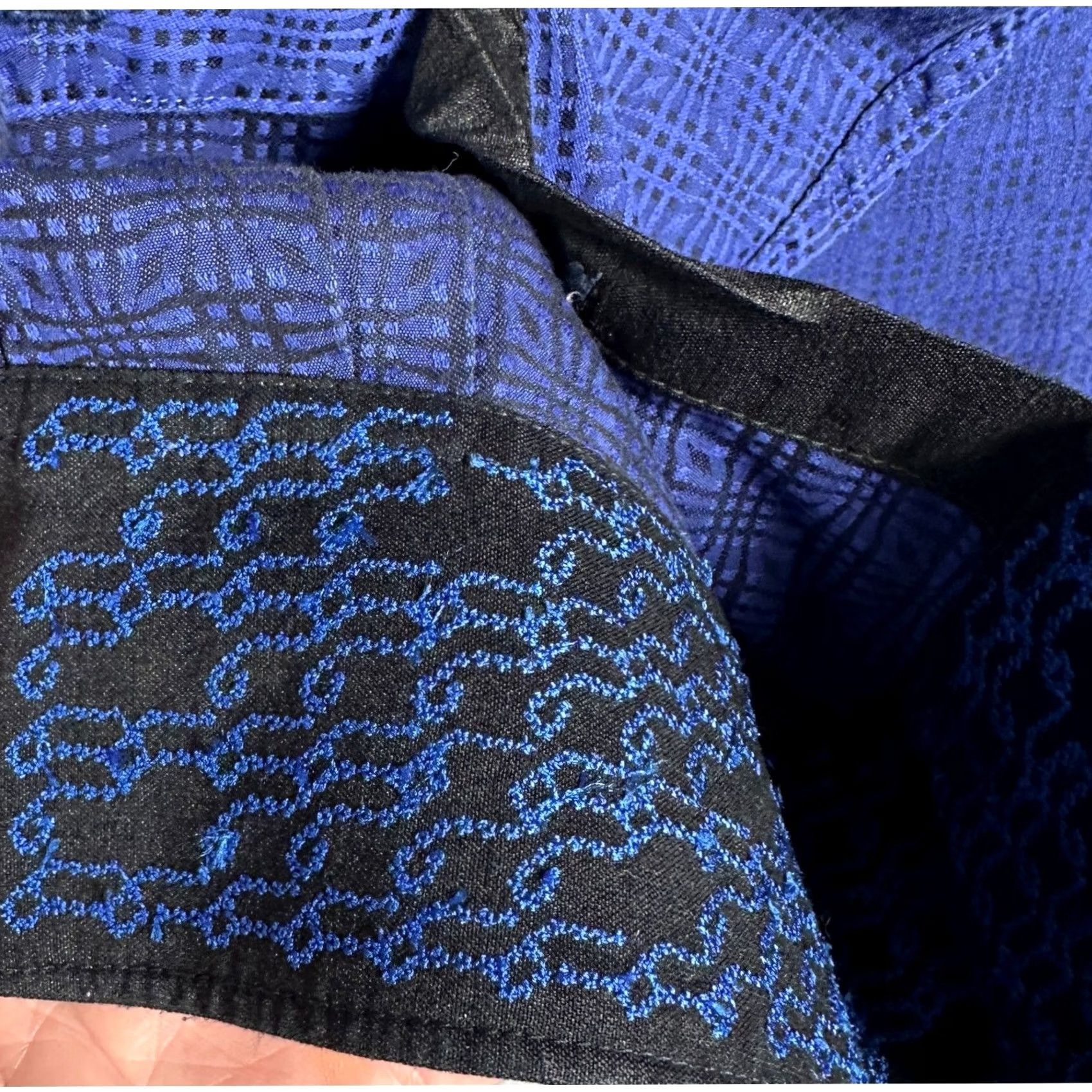 Robert Graham Robert Graham Shirt Mens Large Blue Geometric Classic Fit Button Up Long Sleeve Size US L / EU 52-54 / 3 - 7 Thumbnail