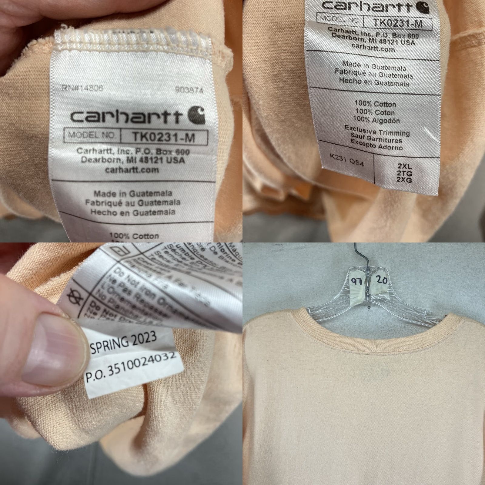 Carhartt **Carhartt Mens Peach 2XL Graphic Print Long Sleeve T-Shirt** User: **Carhartt Mens Pink 2XL Graphic Print Long Sleeve T-Shirt** Size US XXL / EU 58 / 5 - 9 Thumbnail
