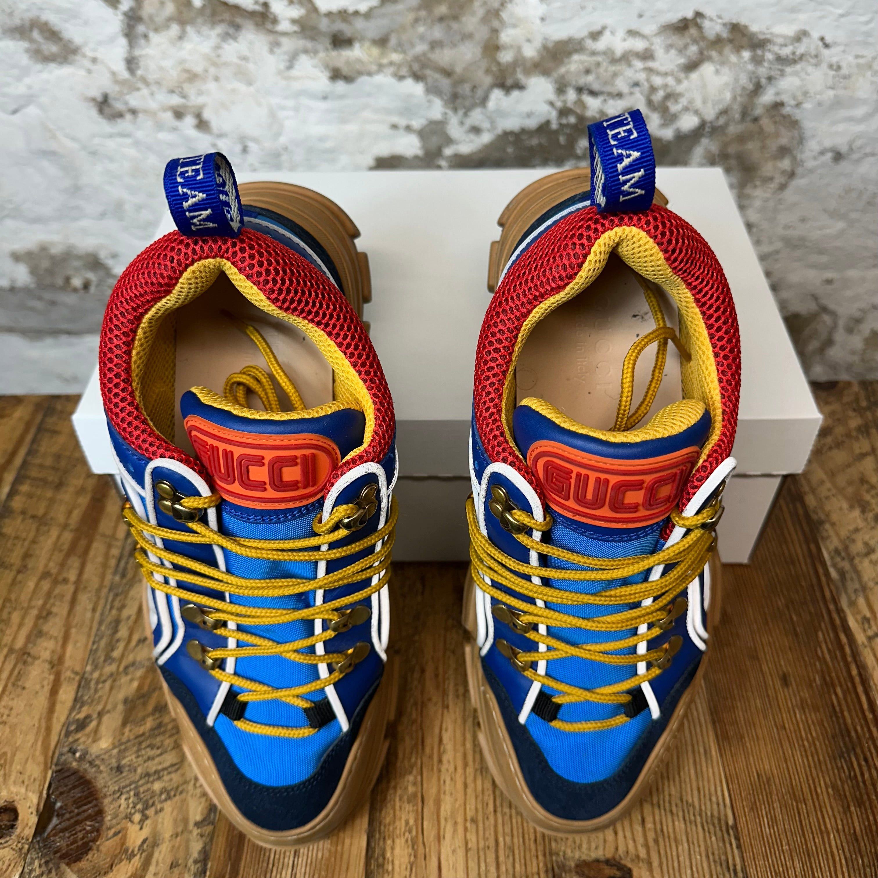 Gucci Gucci Flashtrek Red Blue Brown Boot Sneaker Sz 7 Size US 7 / EU 40 - 4 Thumbnail