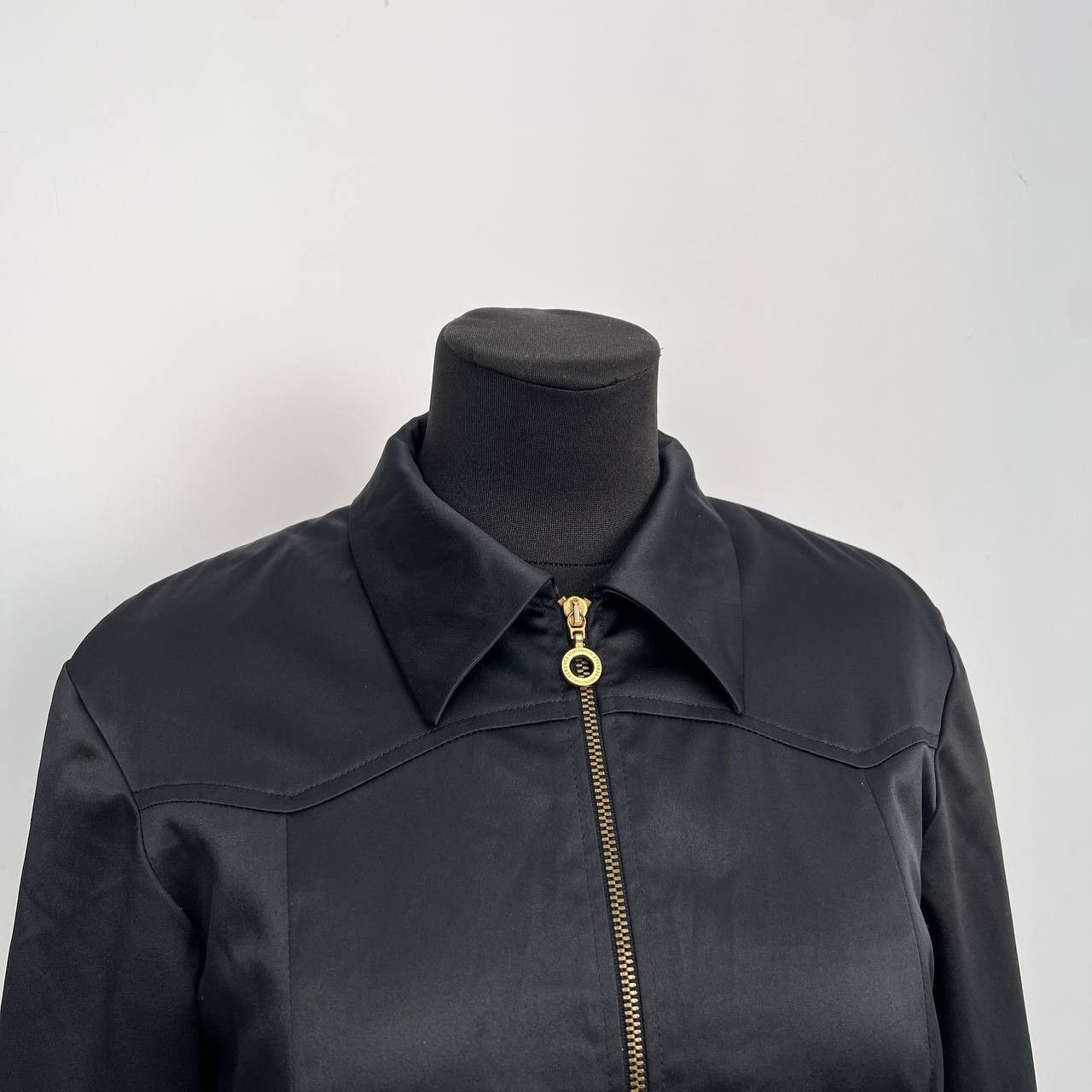 Versace Jeans Couture Versace Black Coat Jacket Full Zip Gold Tone Hardware Size M / US 6-8 / IT 42-44 - 7 Thumbnail