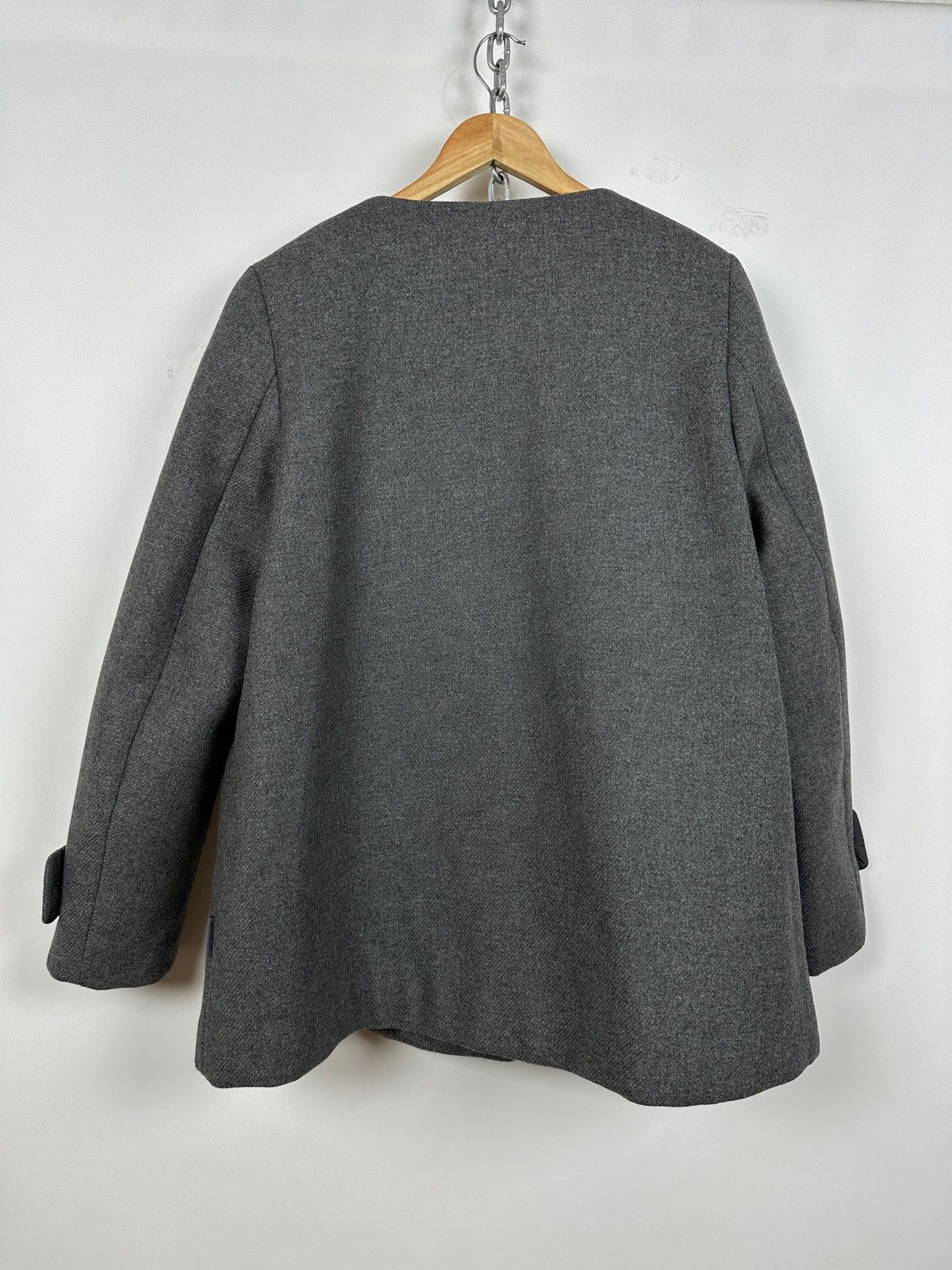 Moncler Moncler Euphemia Giubbotto Grey Wool Coat Jacket Size XL / US 12-14 / IT 48-50 - 3 Thumbnail