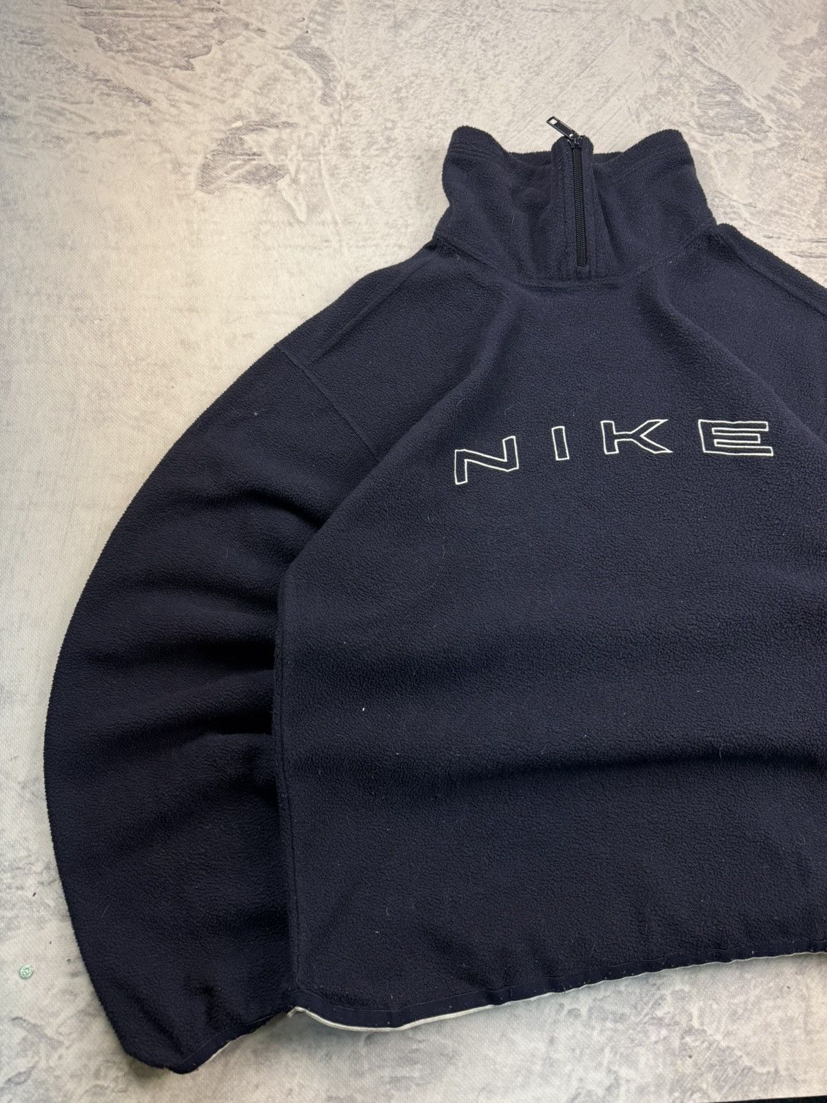 Nike × Vintage NIKE TEDDY FLEECE VINTAGE CENTER OVERSIZE BOXY SWEATSHIRT Size US S / EU 44-46 / 1 - 2 Thumbnail