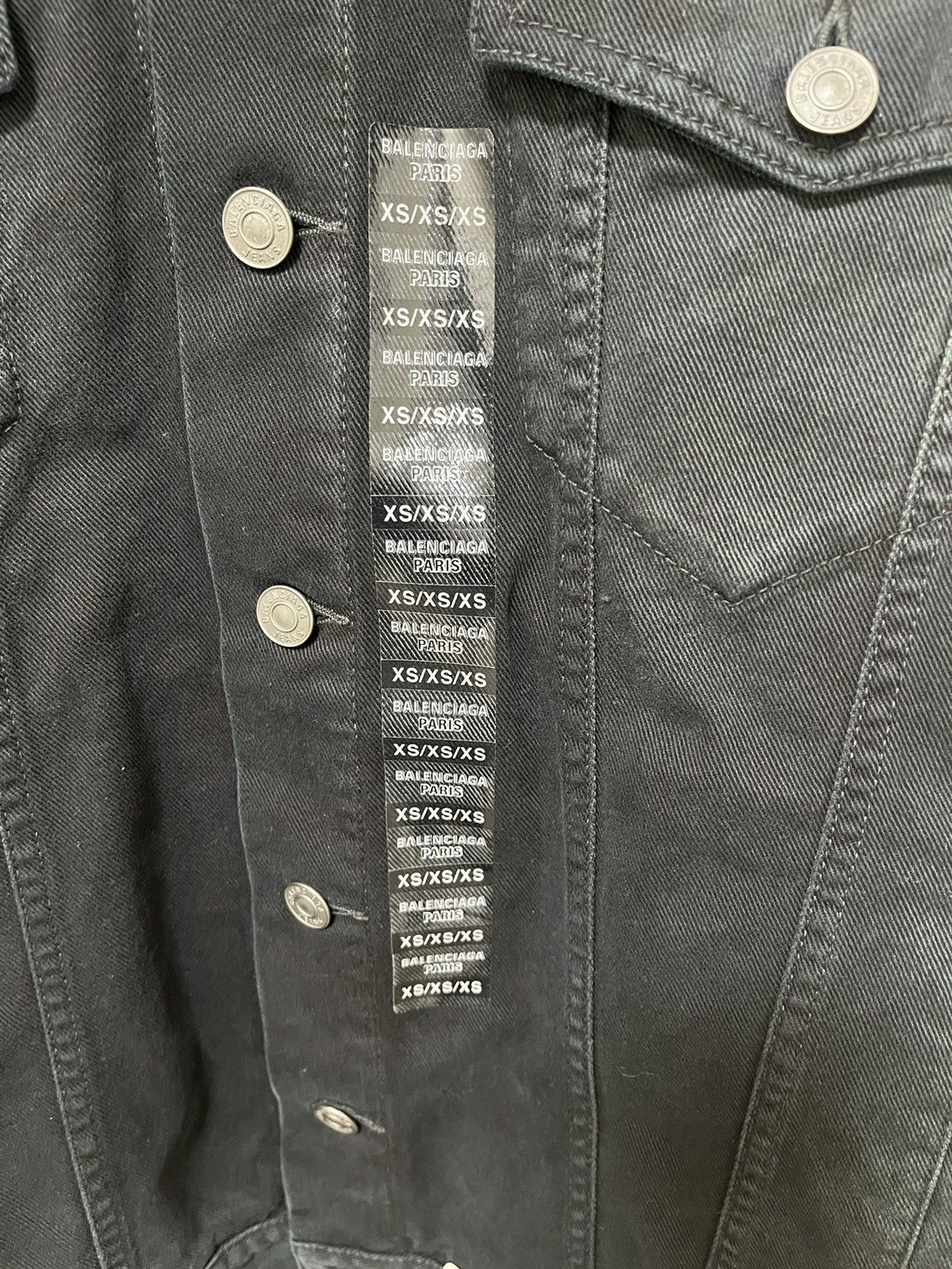 Balenciaga Balenciaga Oversized Denim Jacket Sz XS Size US XS / EU 42 / 0 - 2 Thumbnail