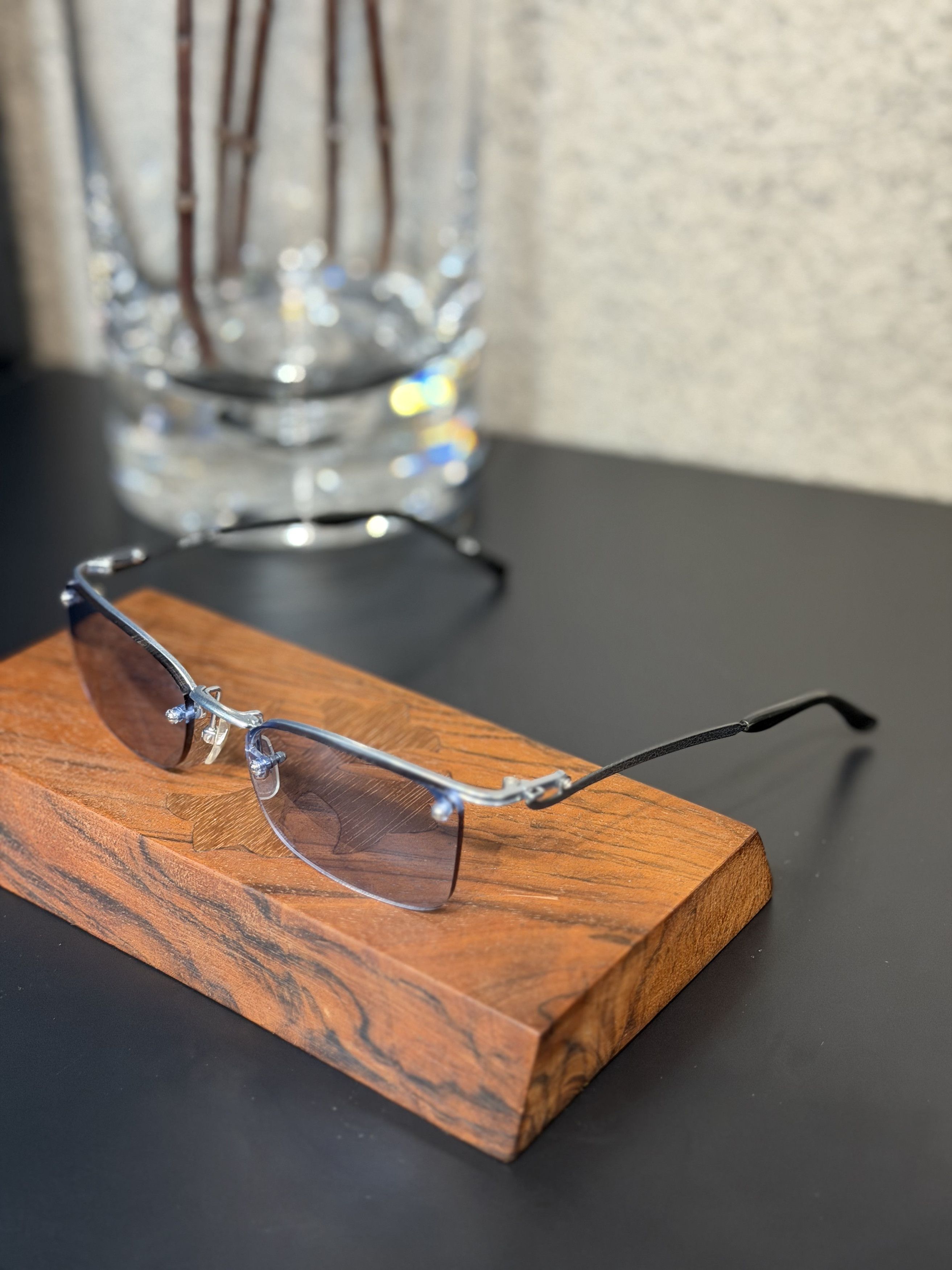 Jean Paul Gaultier Jean Paul Gaultier 56-0046 Blue half-rimless Sunglasses Size ONE SIZE - 1 Thumbnail