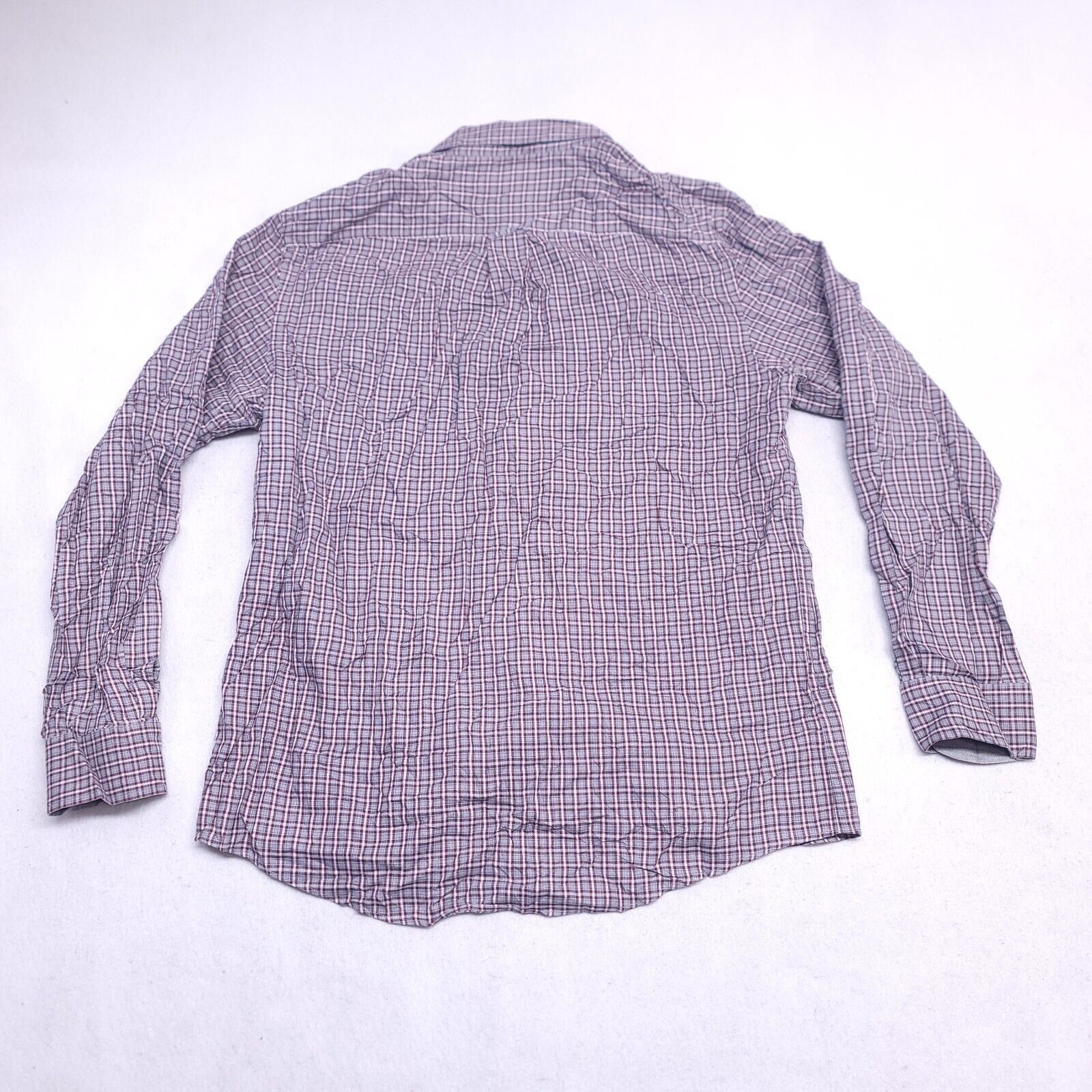 Jos. A. Bank Jos A Bank Tartan Flannel Button Up Shirt Mens Size L Maroon Size US L / EU 52-54 / 3 - 10 Thumbnail