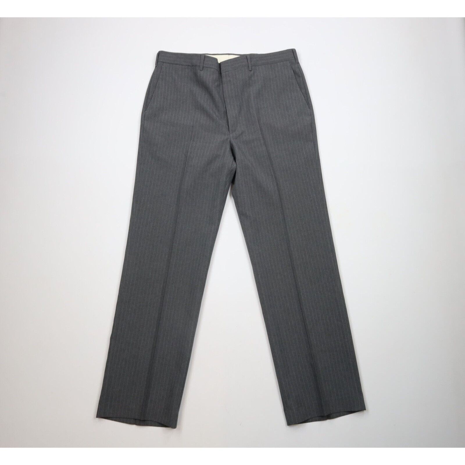 Vintage Vintage 70s Streetwear 2 Piece Pinstriped Suit Wedding Size 42L - 10 Thumbnail