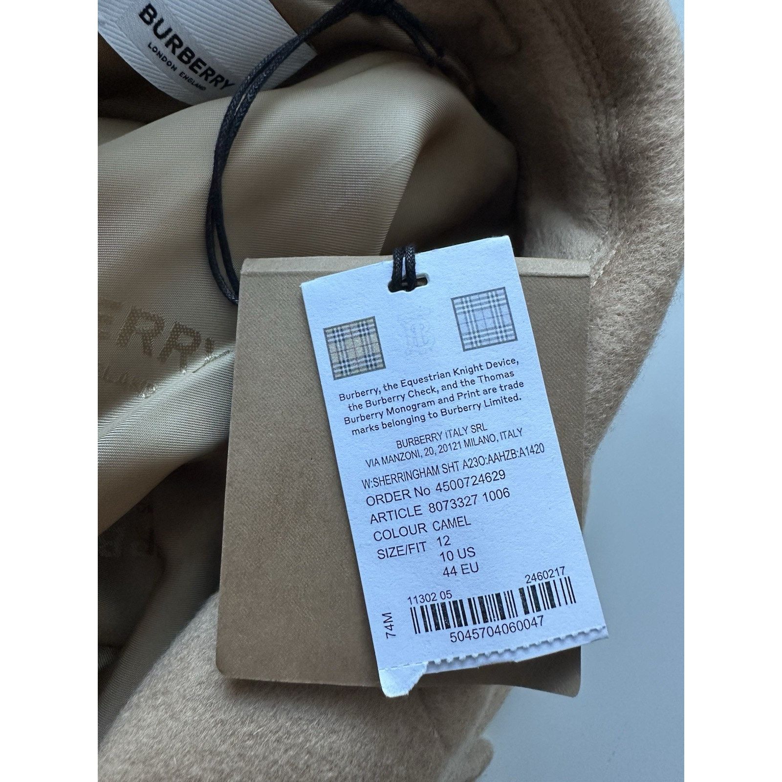 Burberry Burberry Wool/Cashmere Camel Jacket 10 US 8073327 Size L / US 10 / IT 46 - 20 Thumbnail