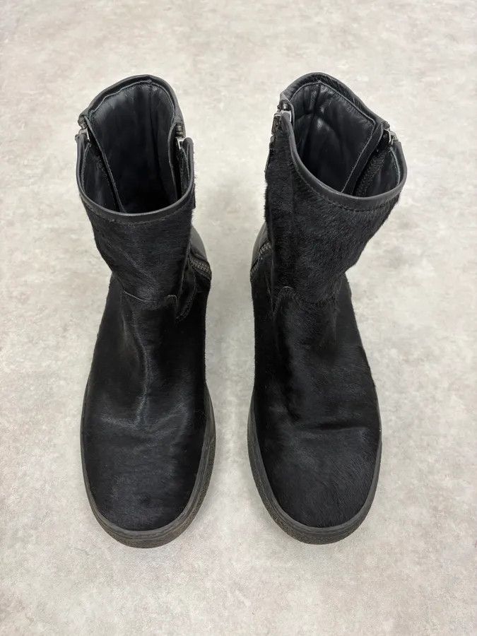 Moncler Moncler Signature Winter Black Pony Hair Leather Boots Size US 9 / EU 42 - 2 Thumbnail