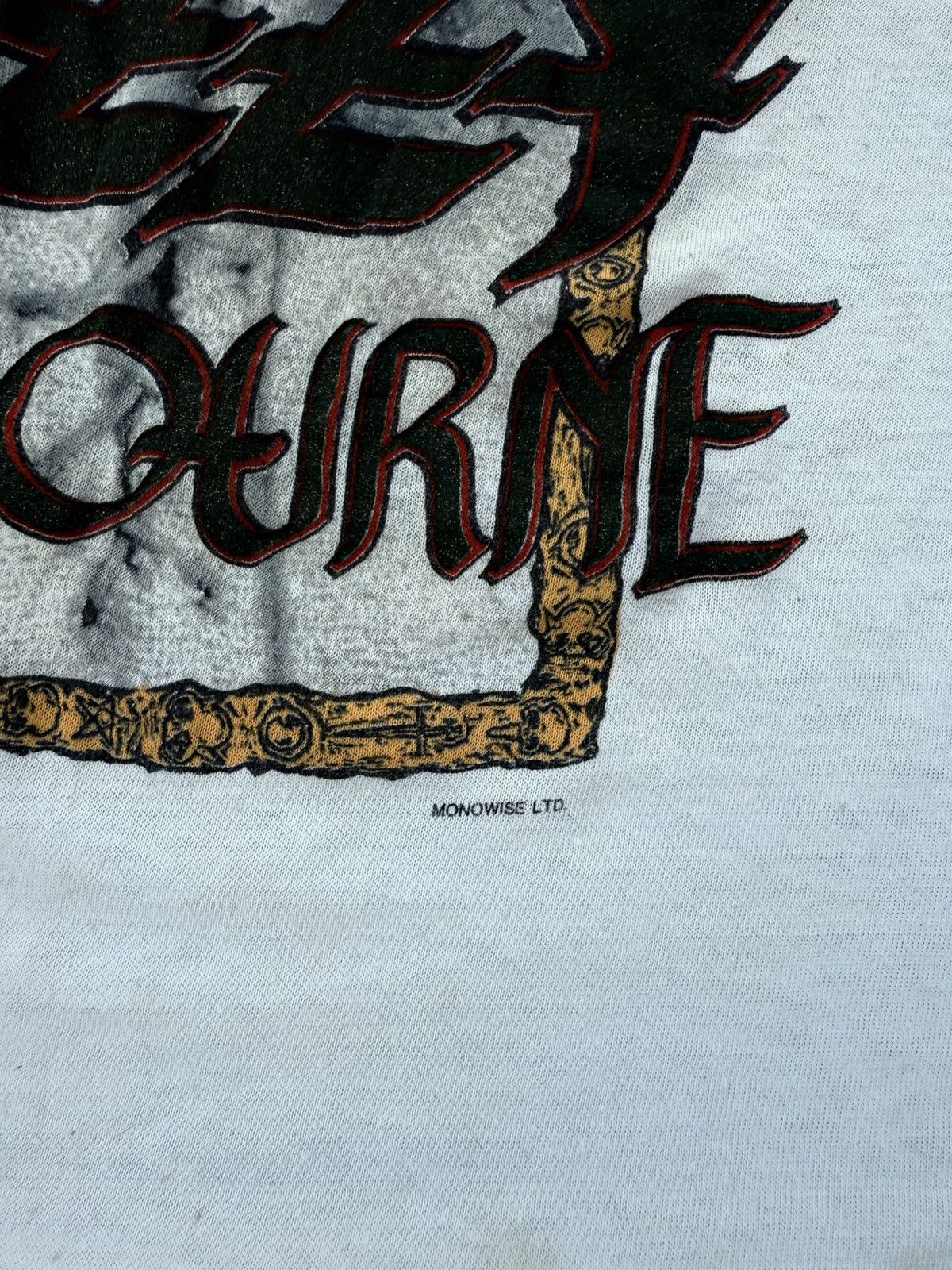 Ozzy Osbourne × Vintage 80’s RARE Ozzy Osbourne Concert tour t shirt 88’-89’ Size US L / EU 52-54 / 3 - 8 Thumbnail