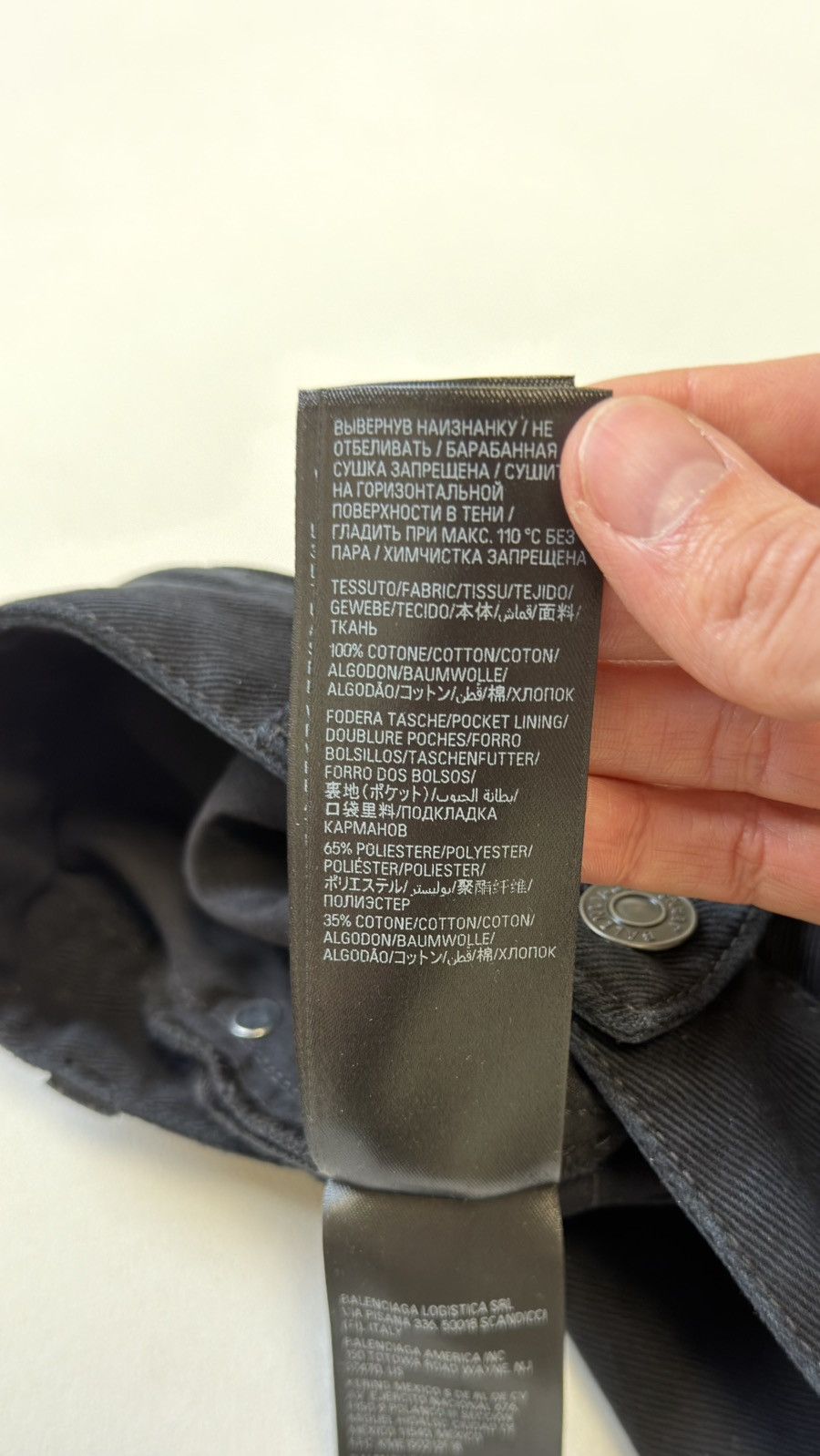 Balenciaga ‘Heel Bite’ Soft Black Left Hand Denim Jeans Size US 30 / EU 46 - 20 Thumbnail
