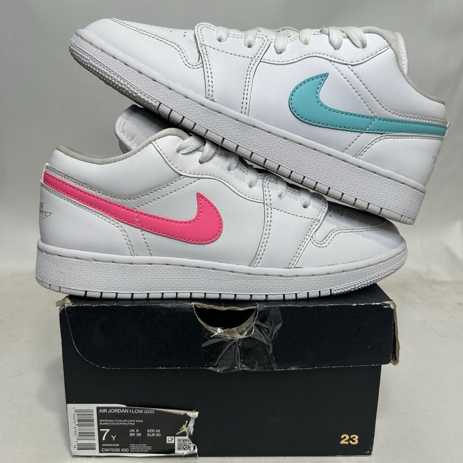 Nike Air Jordan Low Retro GS “Neon Swooshes” 2024