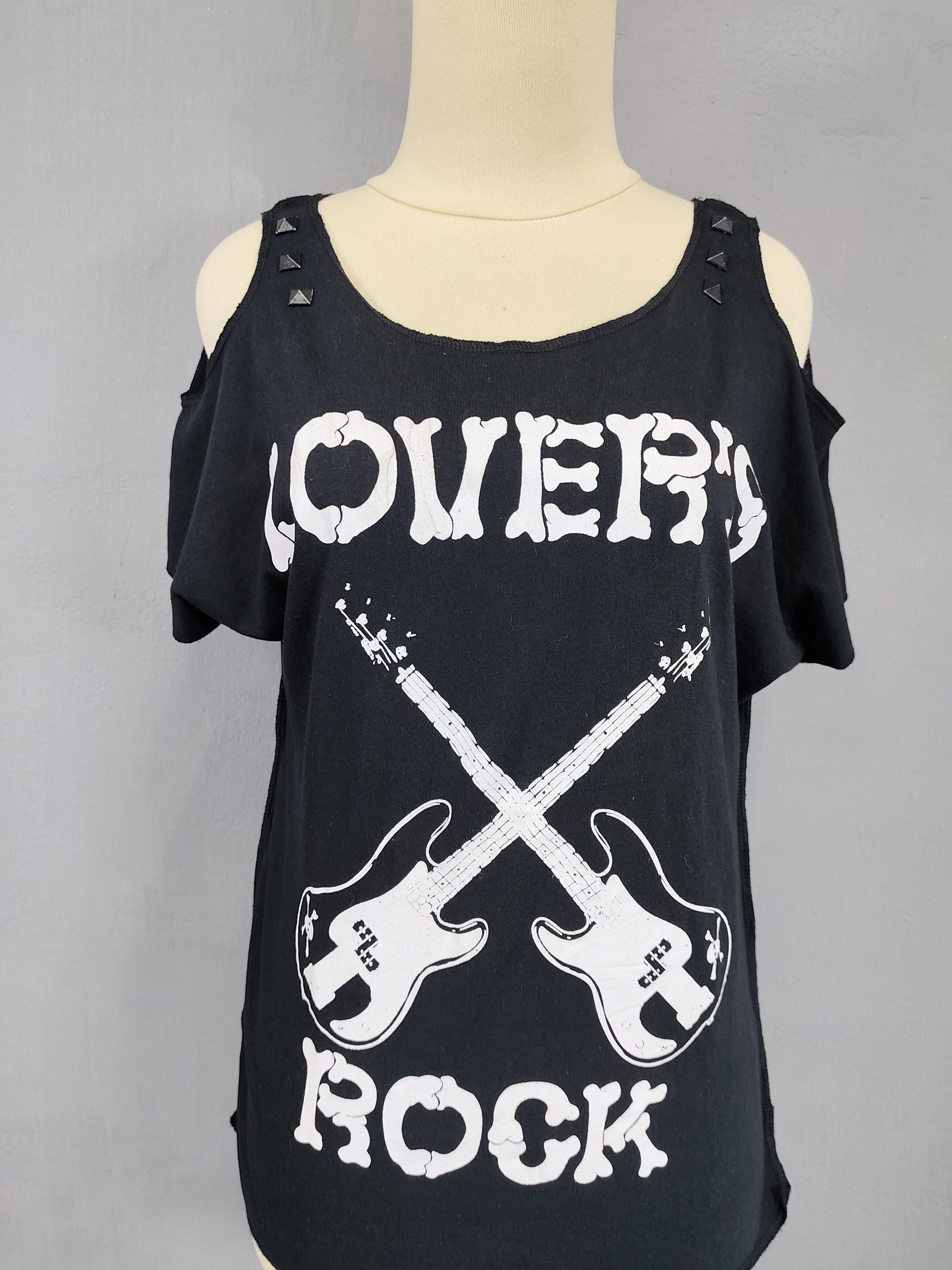 Seditionaries 2000s Lover’s Rock- Punk Rock Cold Shoulder Studded Top Size M / US 6-8 / IT 42-44 - 2 Thumbnail