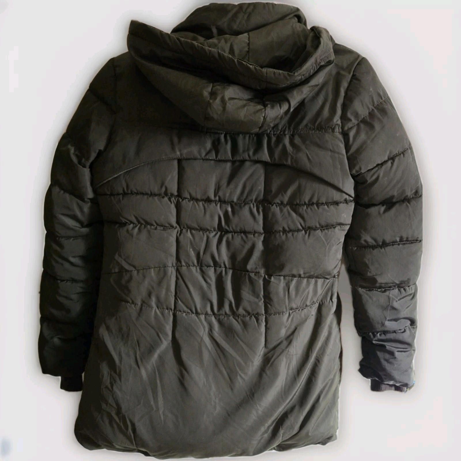 Other XSY Puffer Jacket Winter Coat Juniors L LG Olive Green Hood Size L / US 10 / IT 46 - 2 Thumbnail