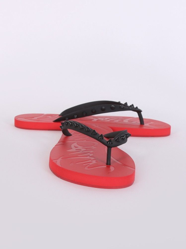 Christian Louboutin o1s1wg110924 Louba Flip Flat Sandals in Red Size US 9 / EU 42 - 4 Thumbnail