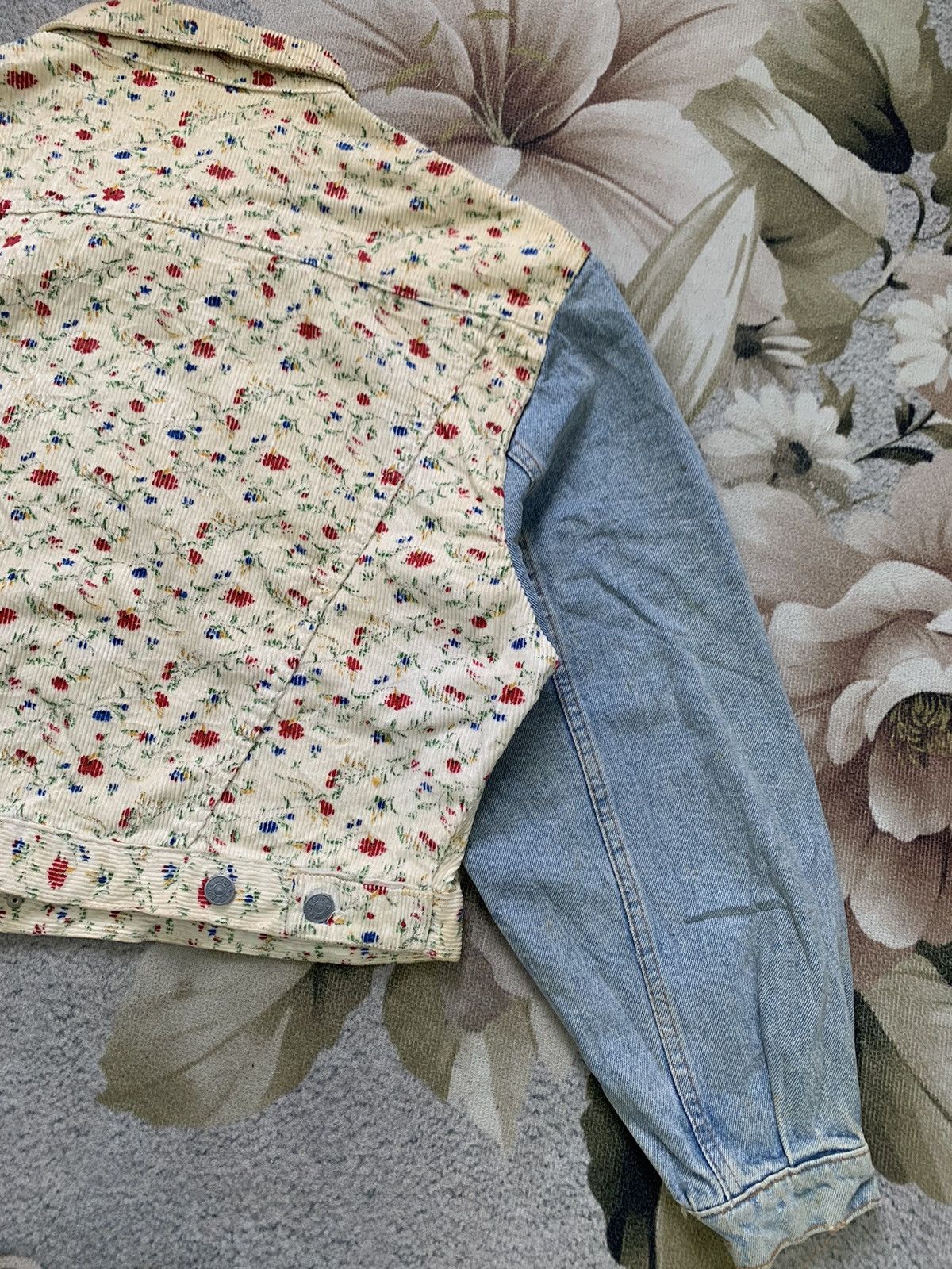 Art Comes First Flowers Art Deguy Paris Crop Jacket Made in France Size US M / EU 48-50 / 2 - 9 Thumbnail