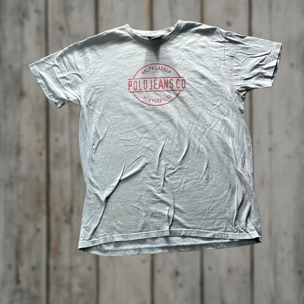 Ralph Lauren VINTAGE Polo Jeans Co. Shirt Mens L Red Logo Graphic Tee Crewneck Ralph Lauren Size US L / EU 52-54 / 3 - 1 Thumbnail